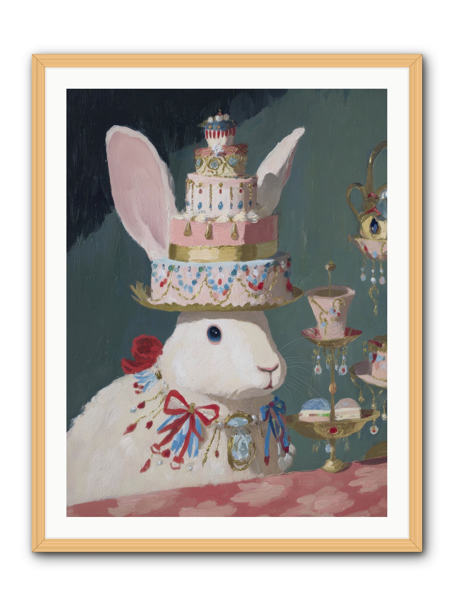Lady Lace and Frosting -- Framed Print - Natural 30x40