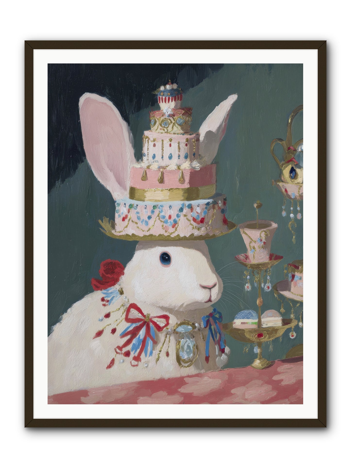 Lady Lace and Frosting -- Framed Print - Black 36x48