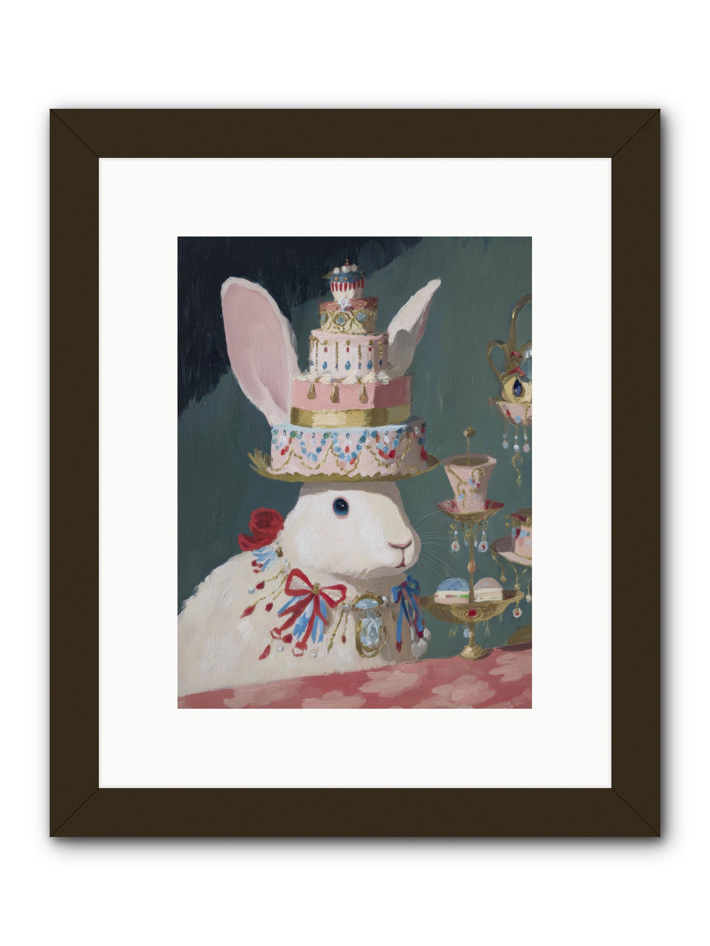 Lady Lace and Frosting -- Framed Print - Black 9x12