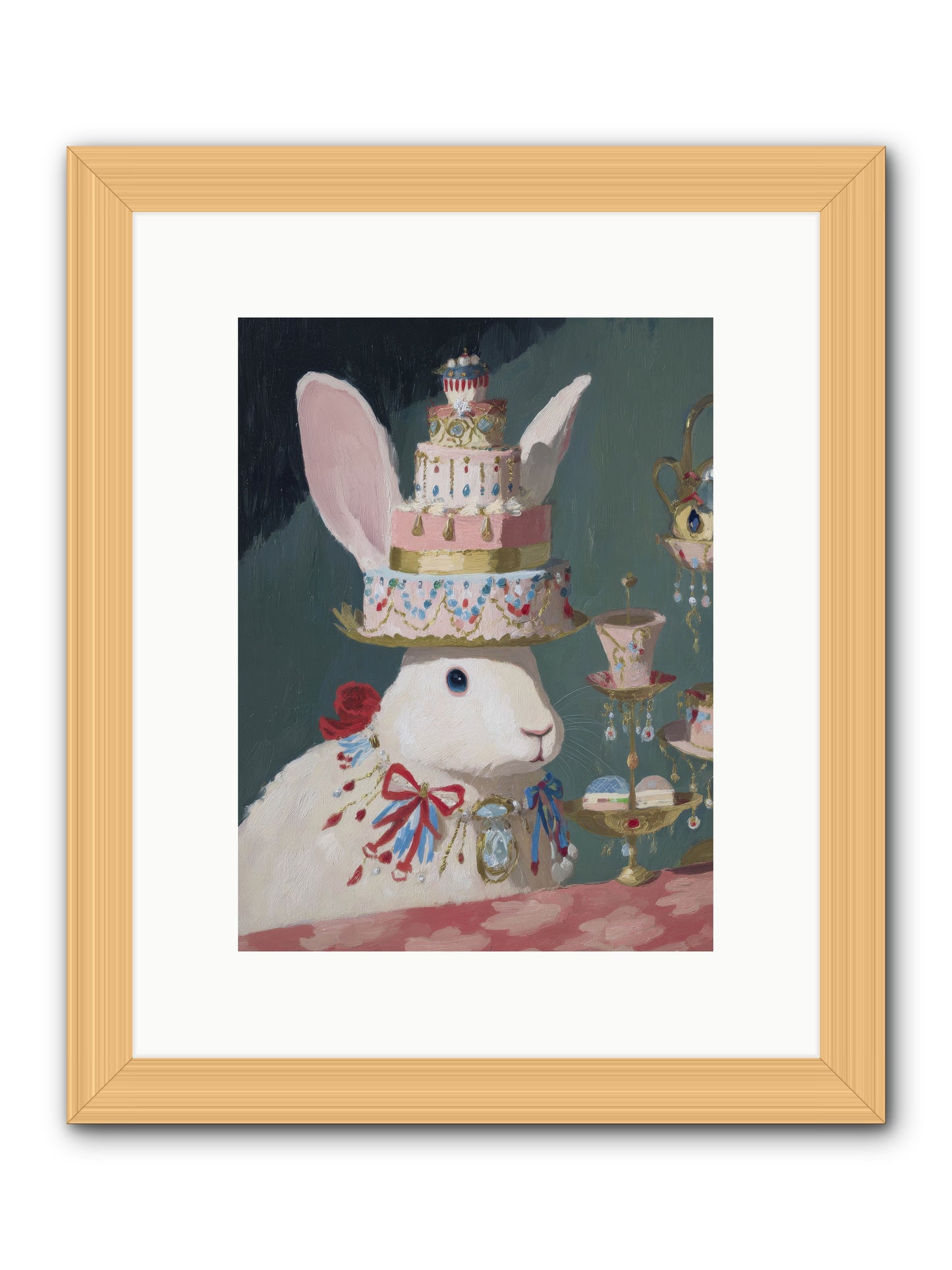 Lady Lace and Frosting -- Framed Print - Natural 9x12