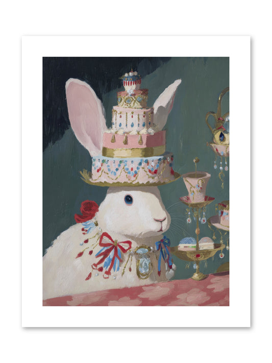 Lady Lace and Frosting -- Paper Print 9x12