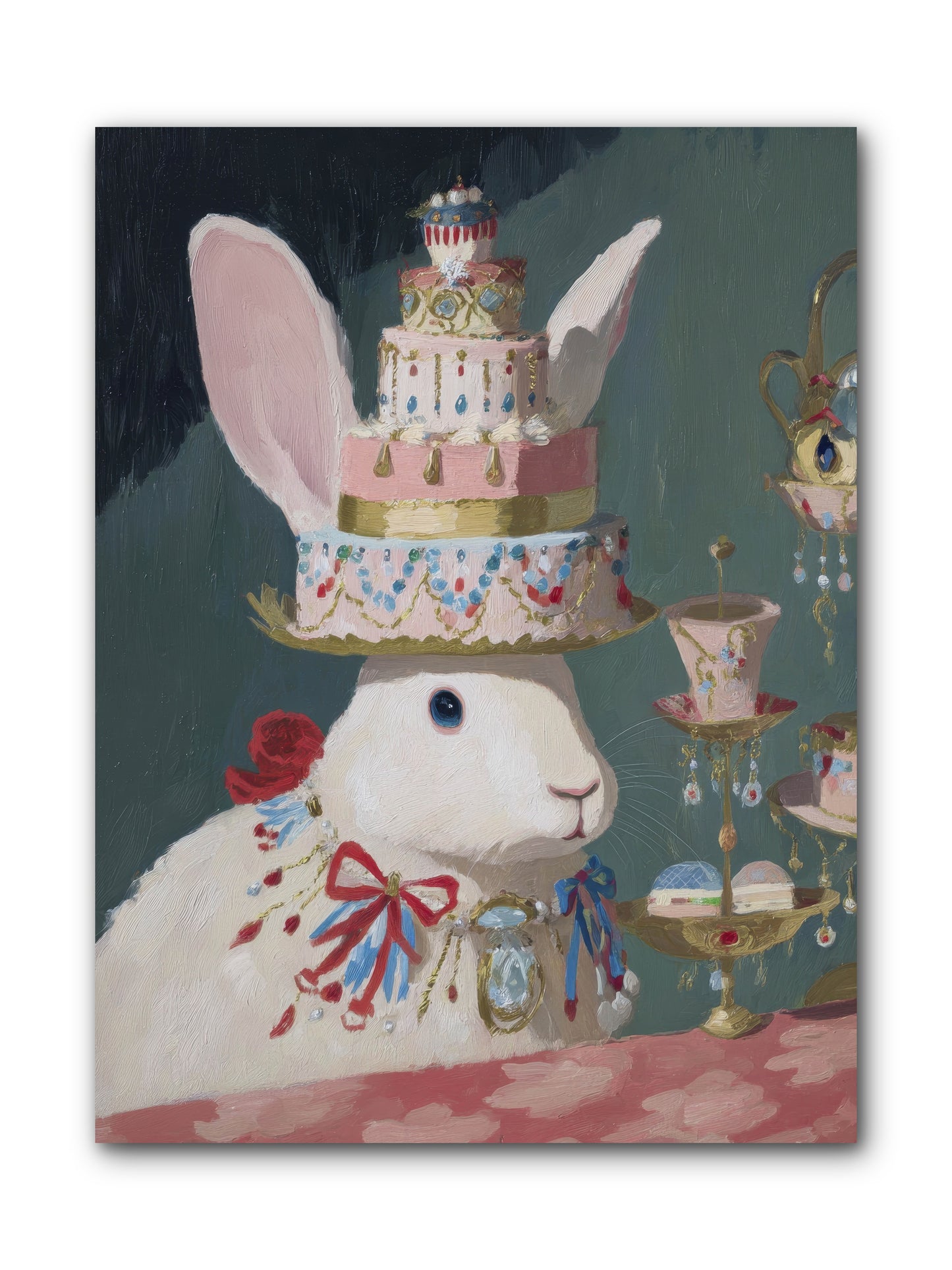 Lady Lace and Frosting -- Wrapped Canvas 9x12
