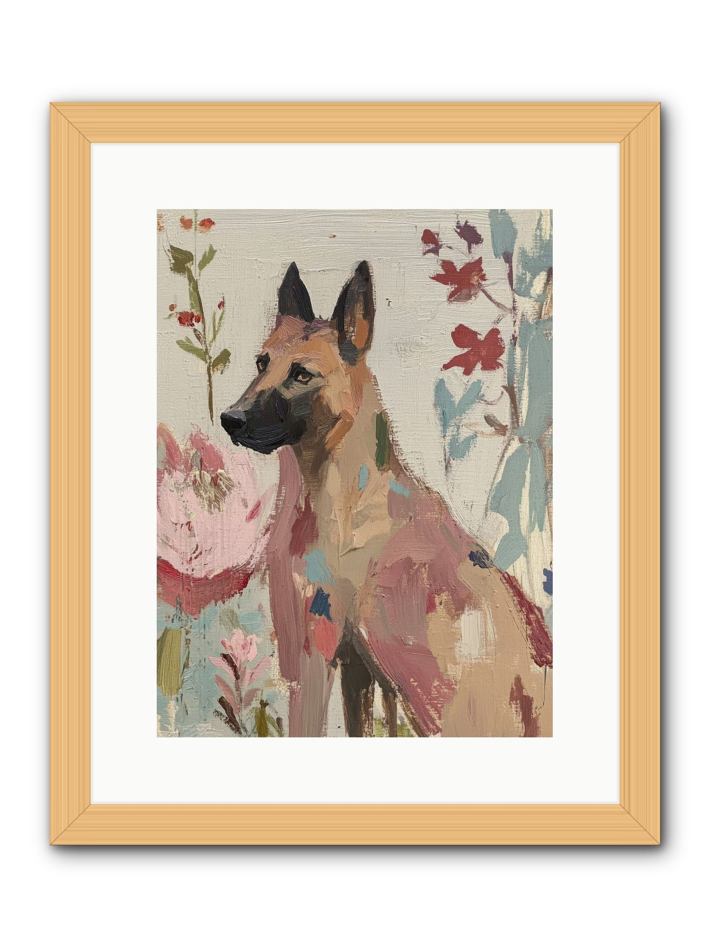 Lady Moonbeam  -- Framed Print - Natural 12x16