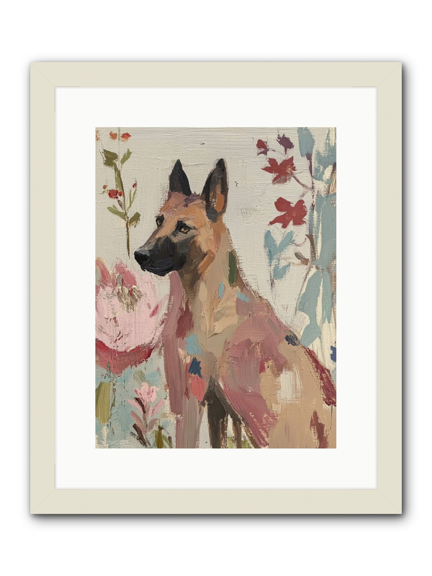 Lady Moonbeam  -- Framed Print - White 12x16