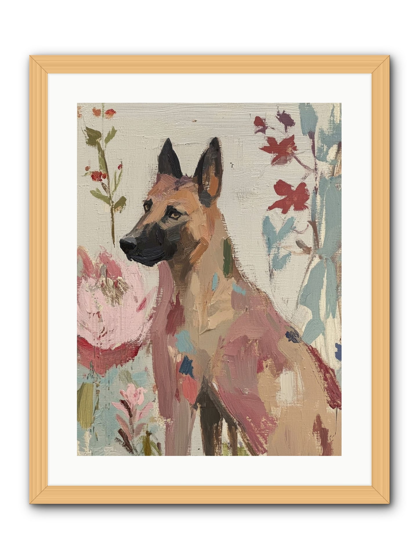 Lady Moonbeam  -- Framed Print - Natural 18x24