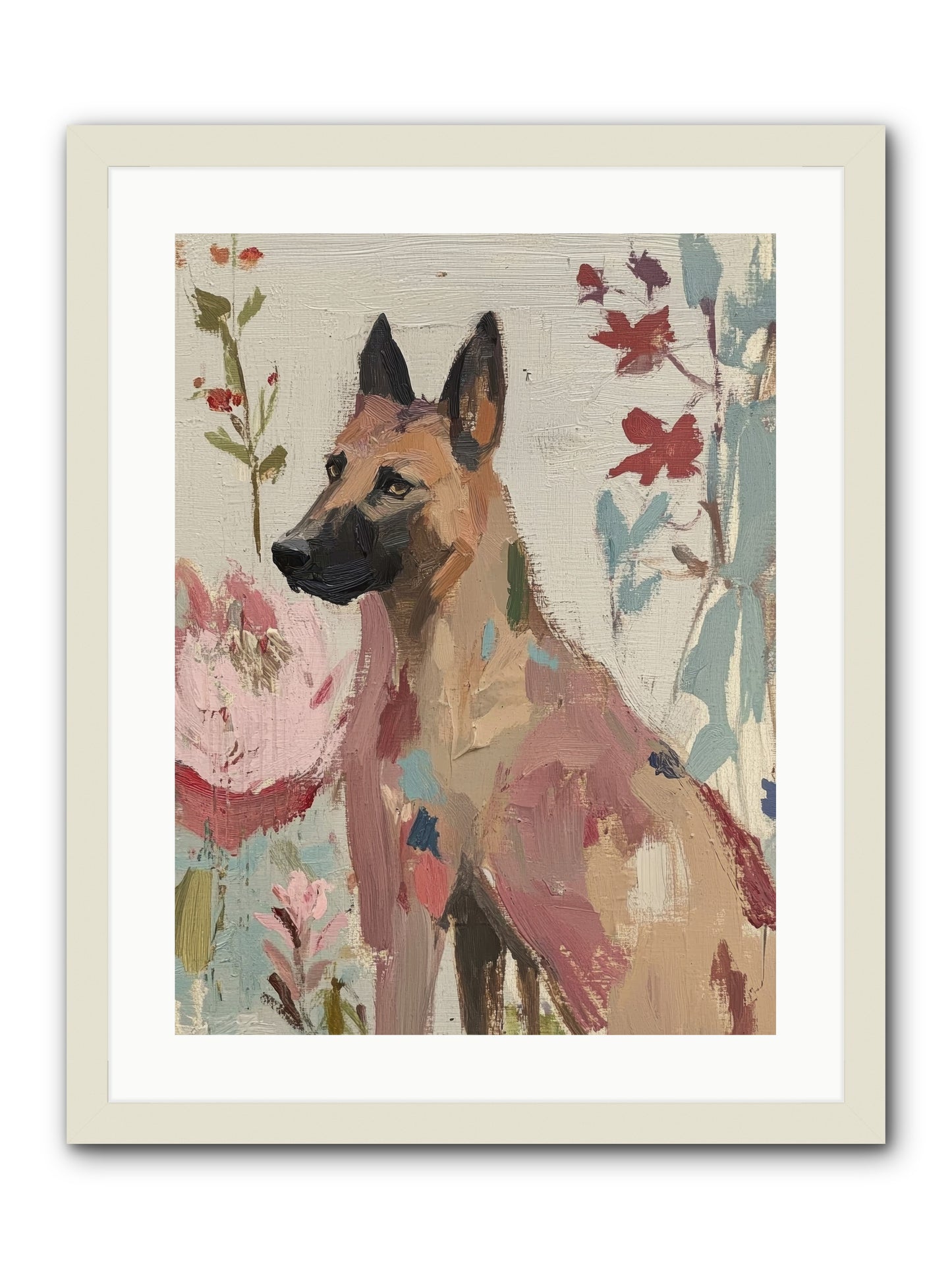 Lady Moonbeam  -- Framed Print - White 18x24