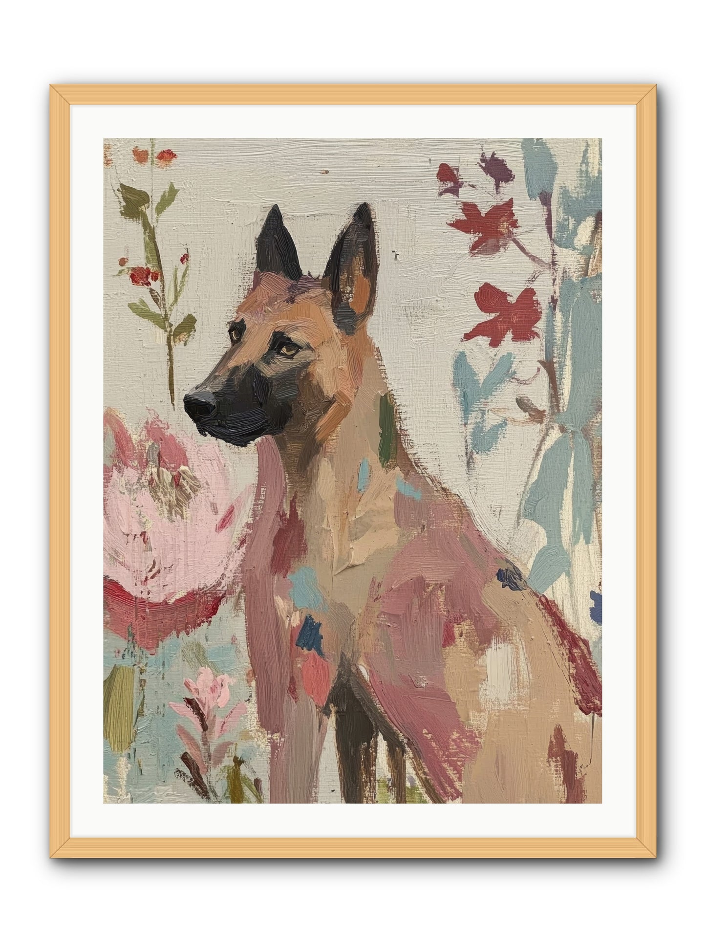Lady Moonbeam  -- Framed Print - Natural 30x40