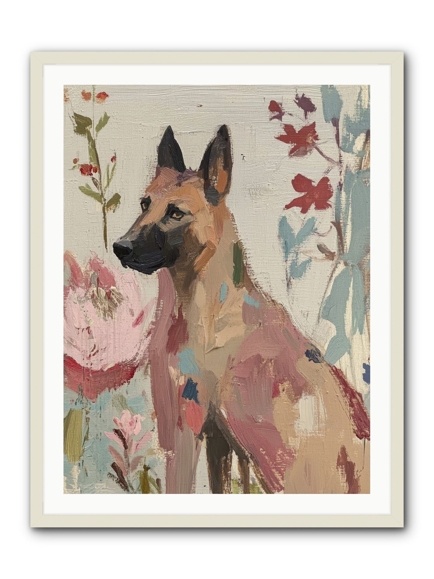 Lady Moonbeam  -- Framed Print - White 30x40
