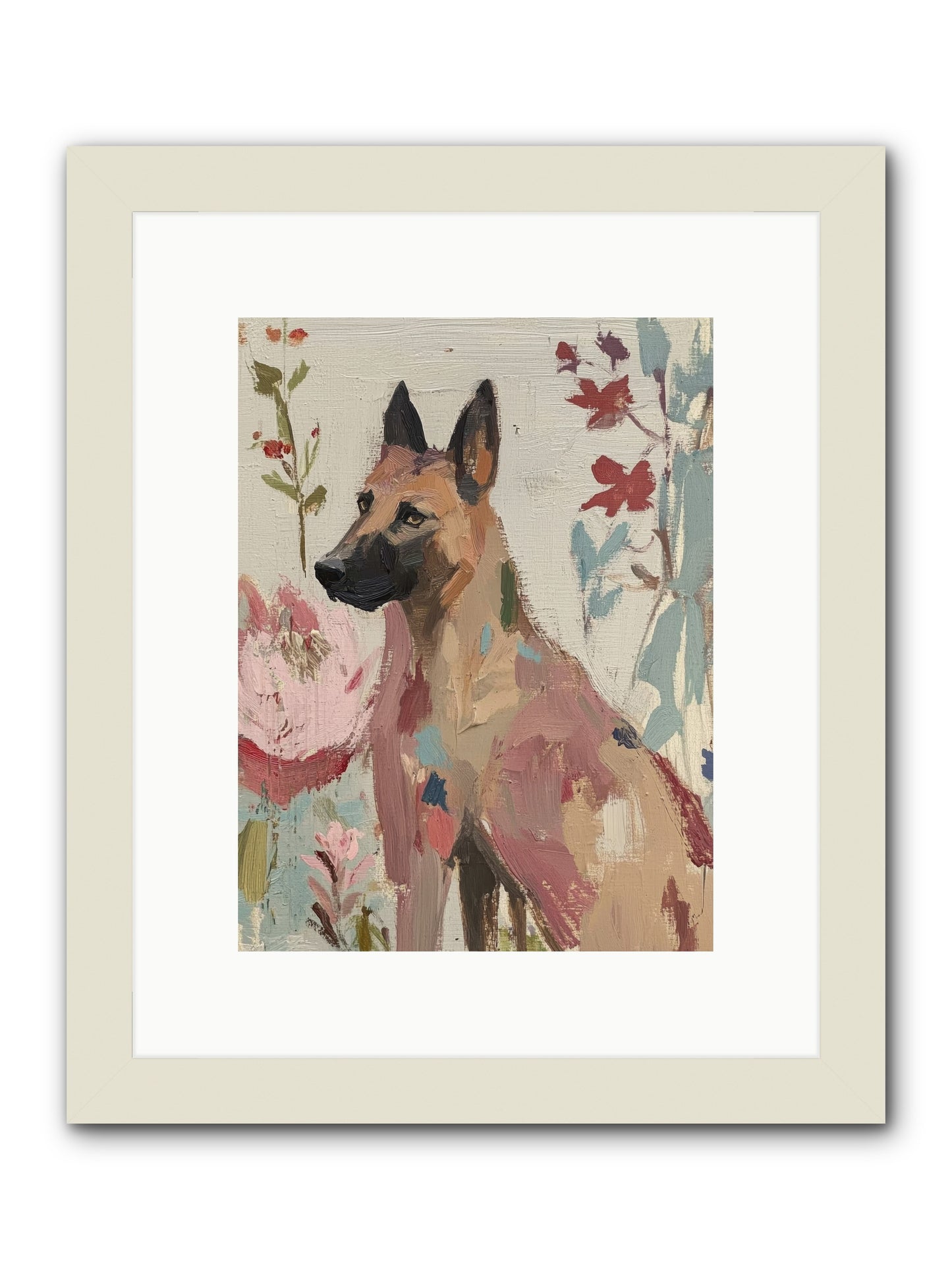 Lady Moonbeam  -- Framed Print - White 9x12