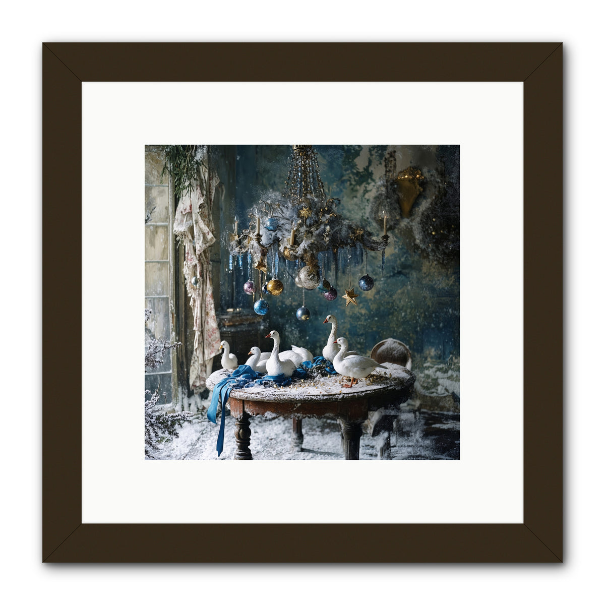 Lady Winterbourne's Vista -- Framed Print - Black 10x10