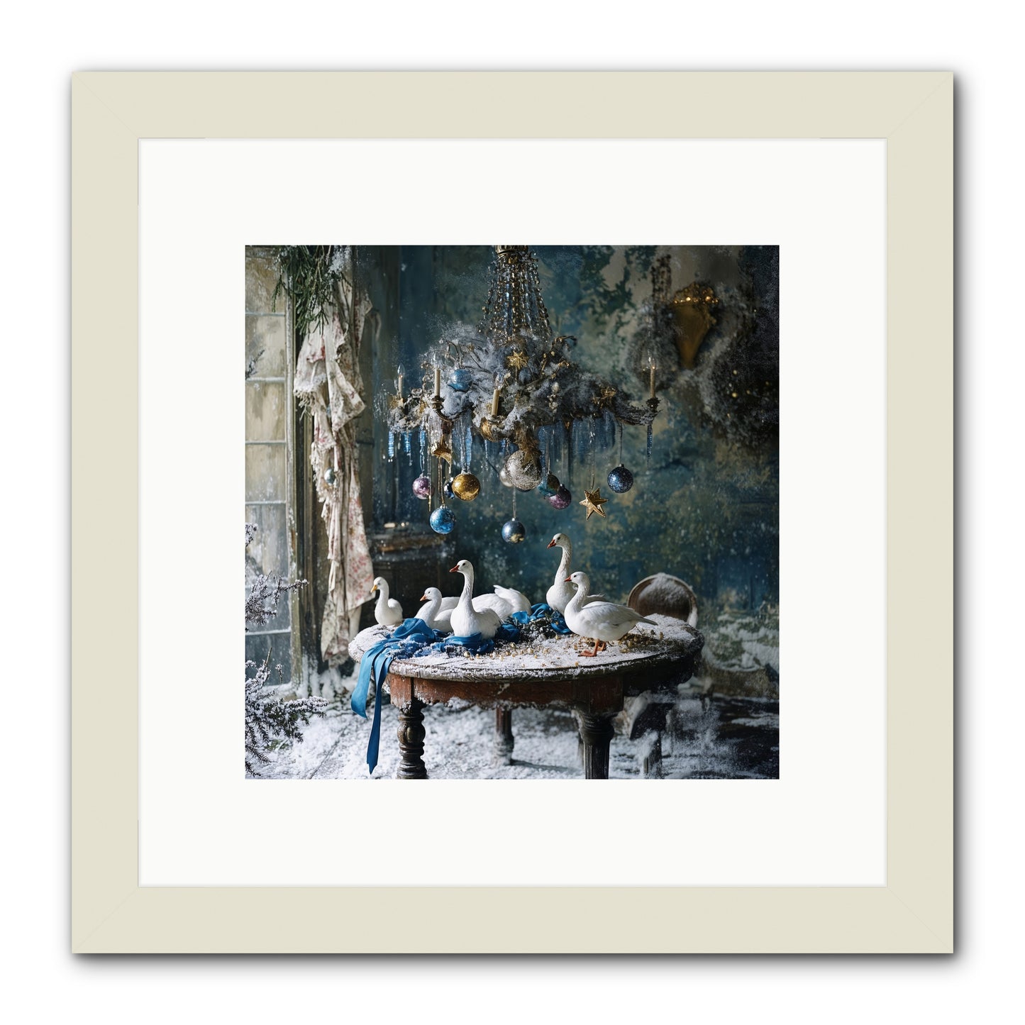 Lady Winterbourne's Vista -- Framed Print - White 10x10
