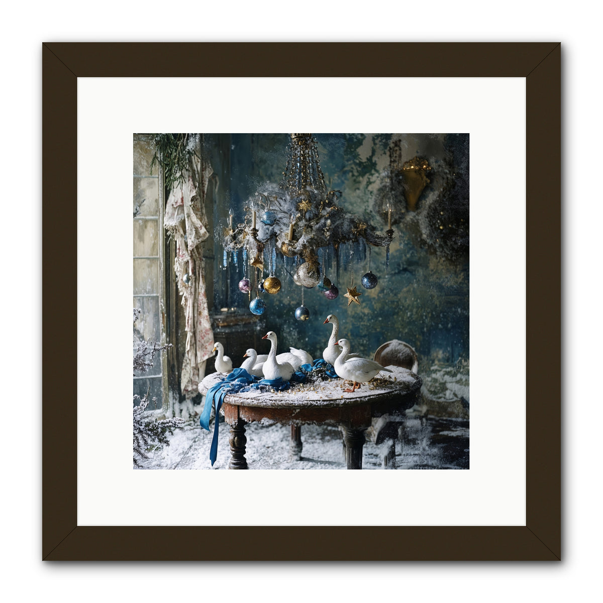 Lady Winterbourne's Vista -- Framed Print - Black 12x12