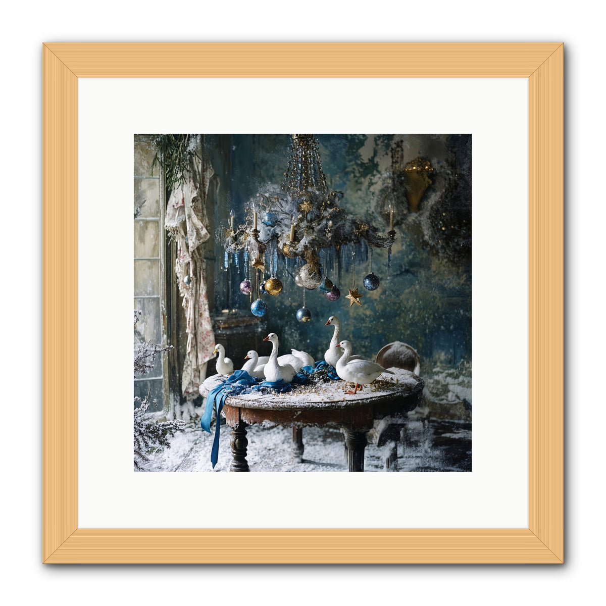 Lady Winterbourne's Vista -- Framed Print - Natural 12x12
