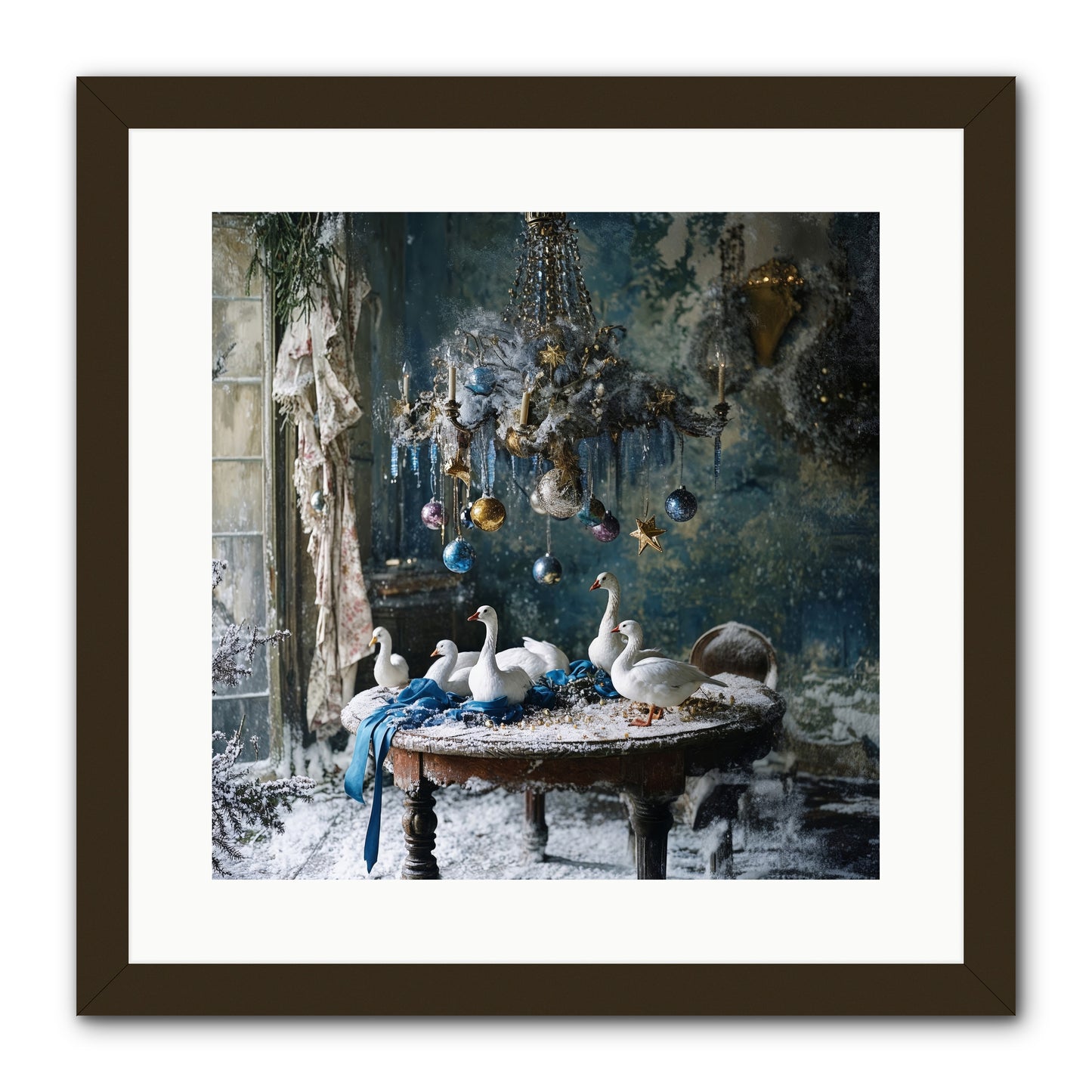 Lady Winterbourne's Vista -- Framed Print - Black 16x16