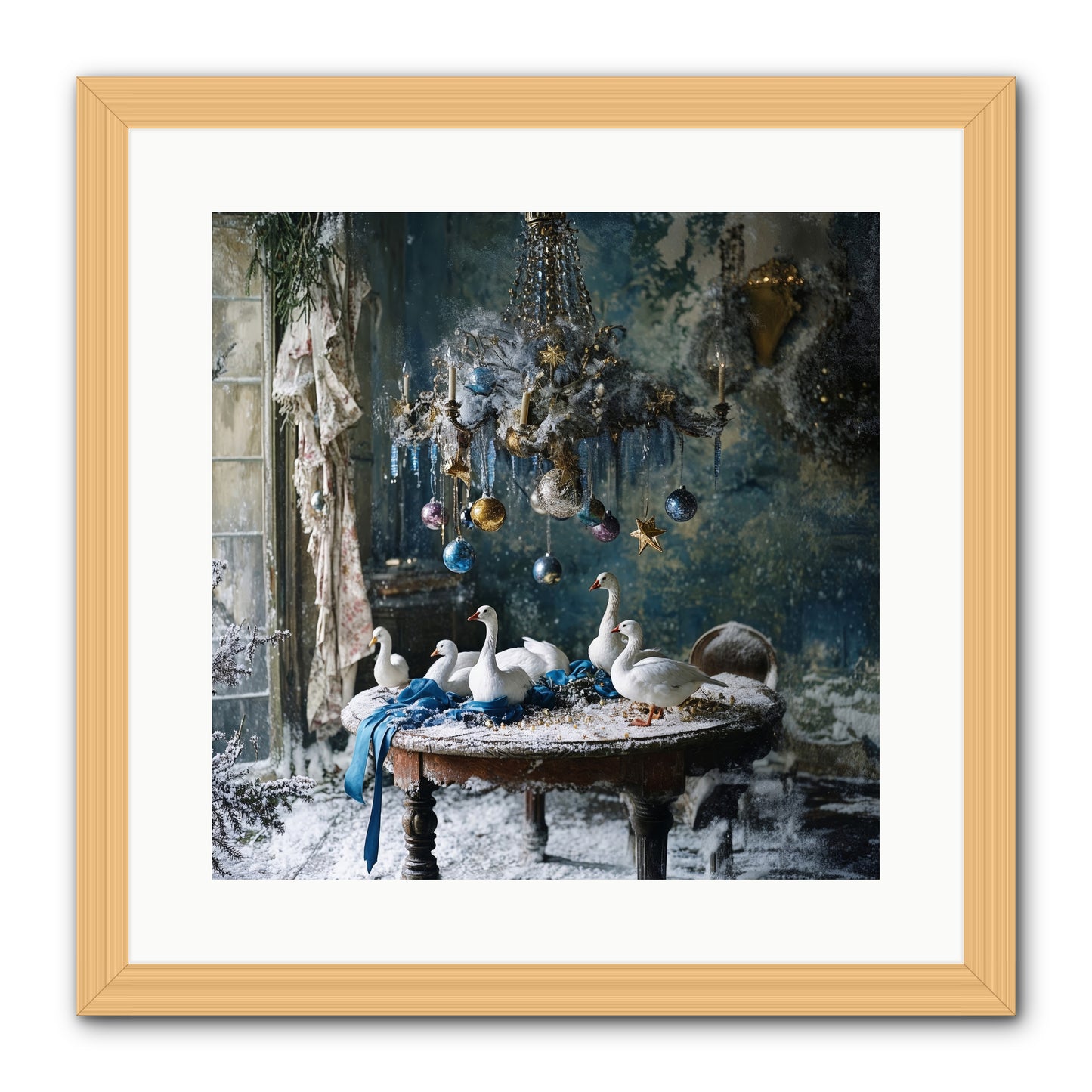 Lady Winterbourne's Vista -- Framed Print - Natural 16x16