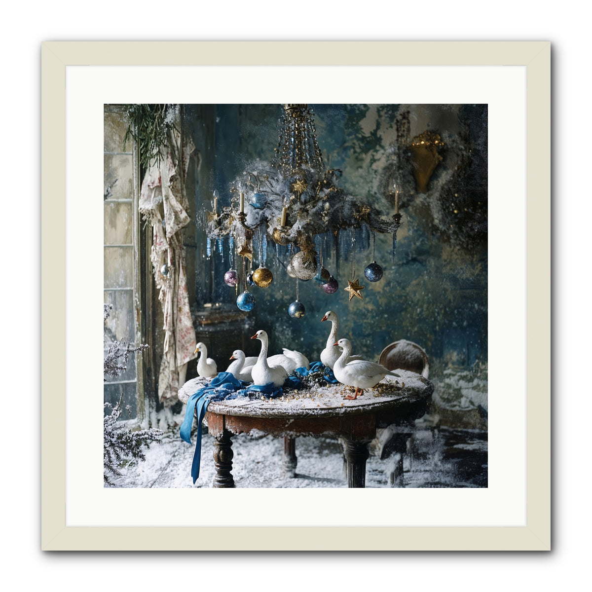 Lady Winterbourne's Vista -- Framed Print - White 20x20