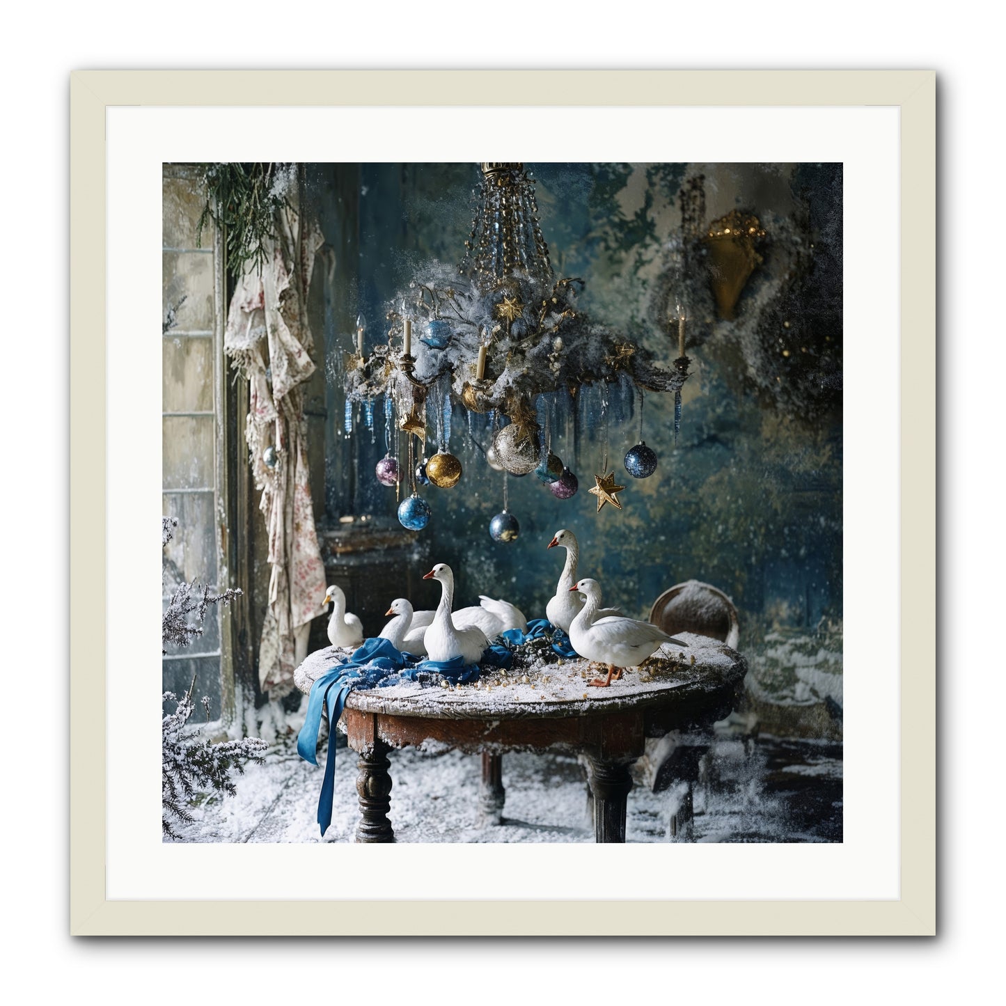 Lady Winterbourne's Vista -- Framed Print - White 24x24
