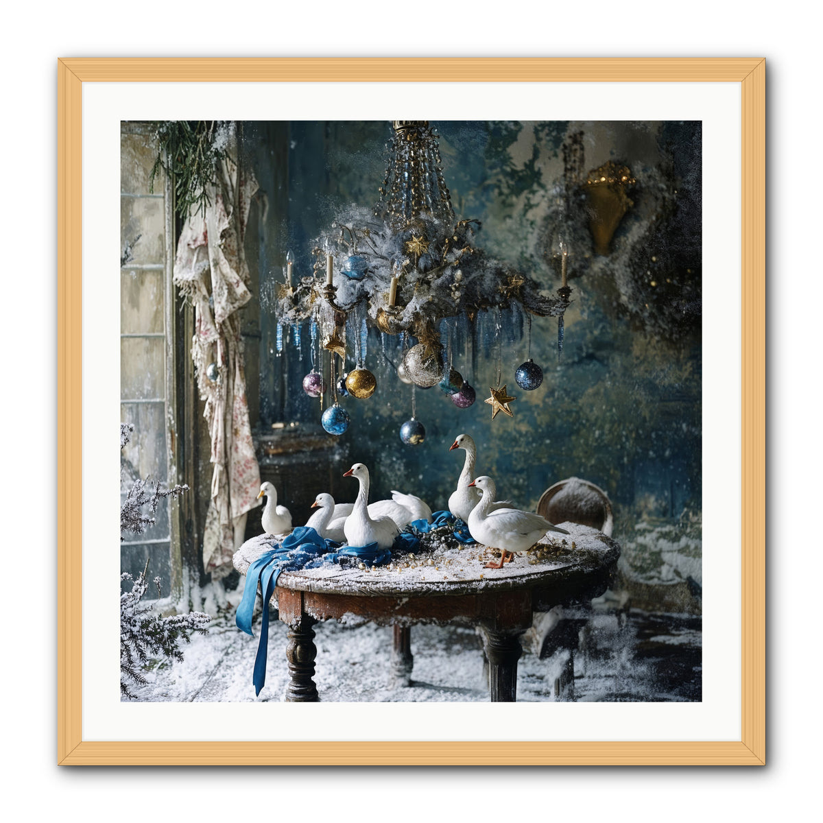 Lady Winterbourne's Vista -- Framed Print - Natural 30x30