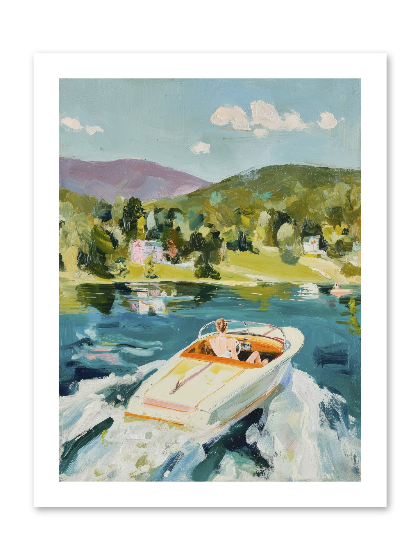 Lake Adventures -- Loose Canvas Print 12x16