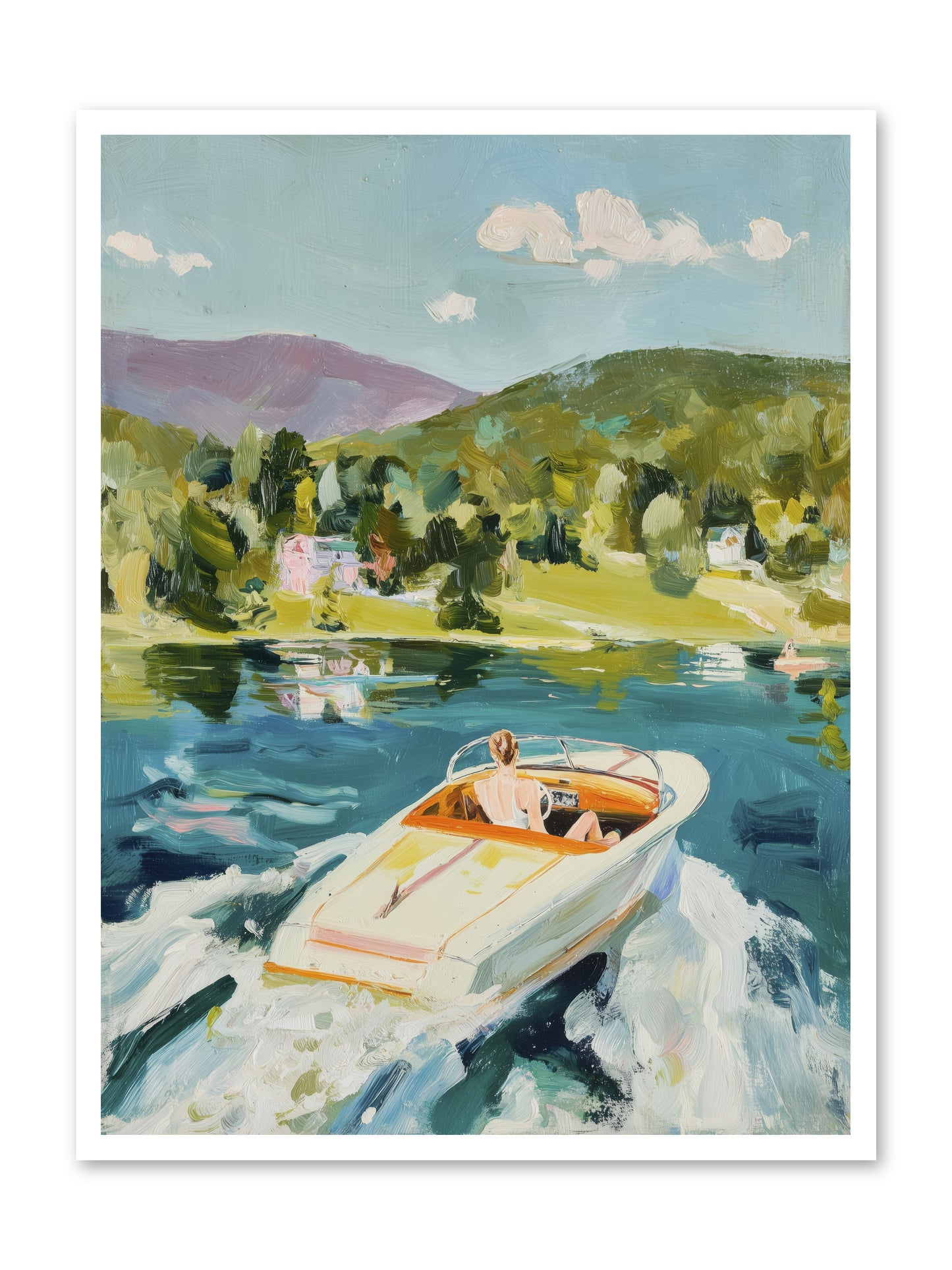 Lake Adventures -- Loose Canvas Print 30x40