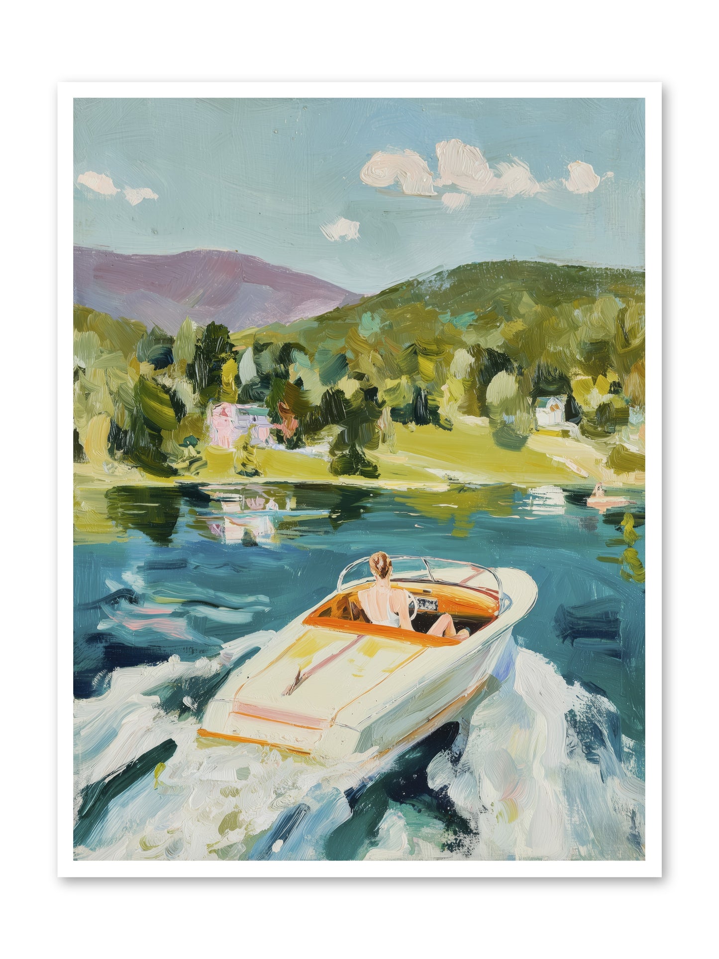 Lake Adventures -- Loose Canvas Print 36x48