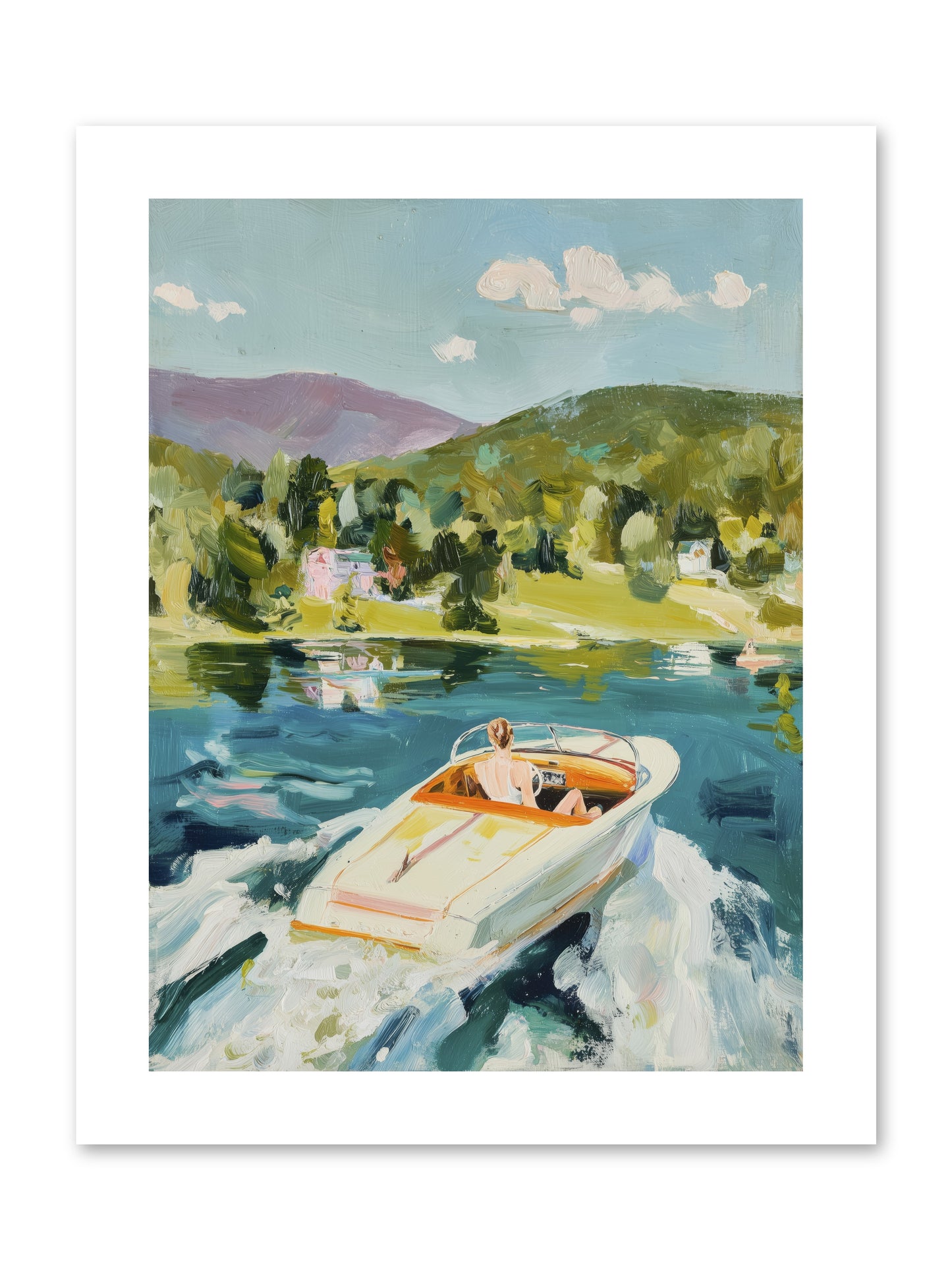 Lake Adventures -- Loose Canvas Print 9x12