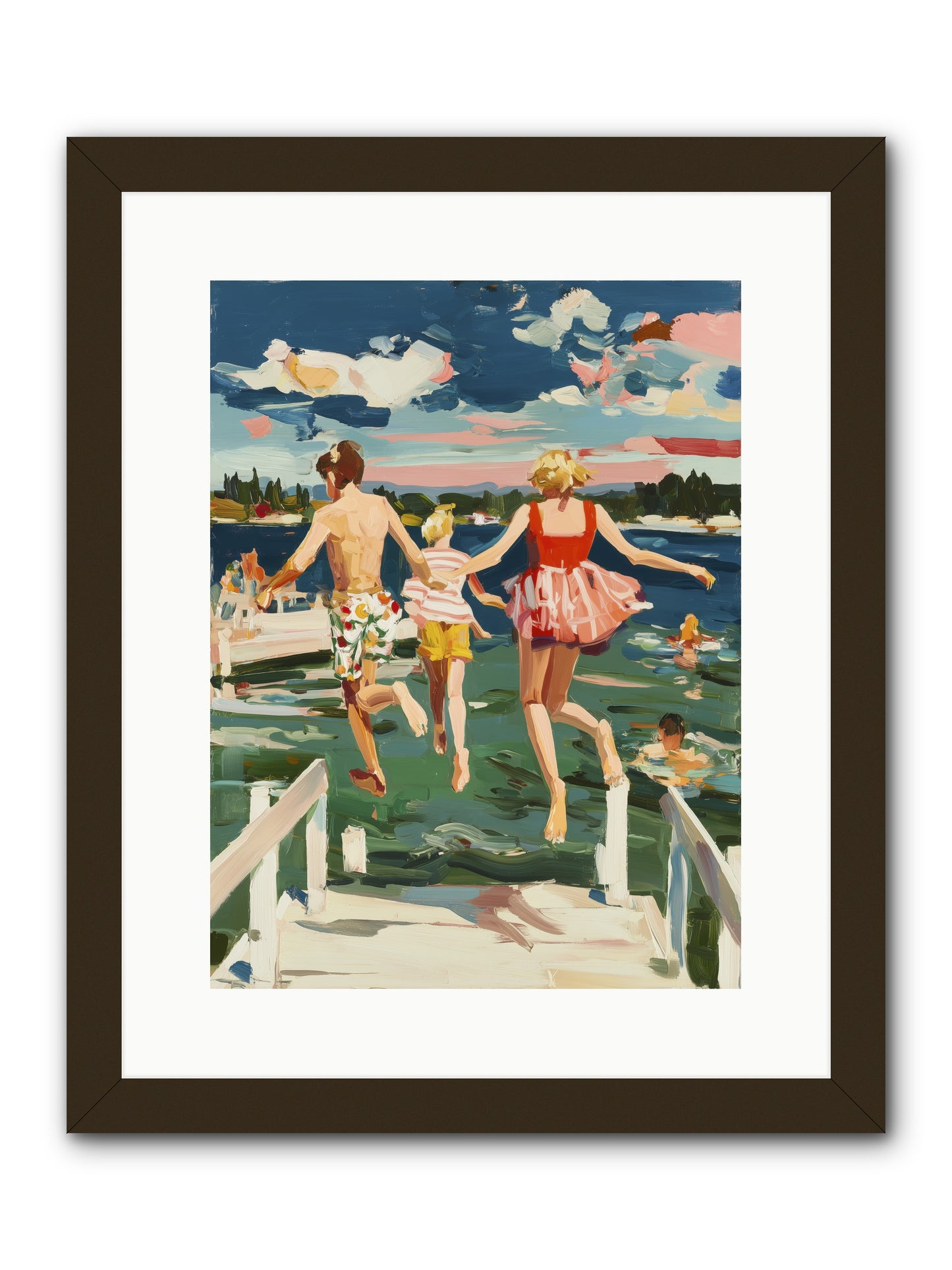 Lake Legends -- Framed Print - Black 12x16