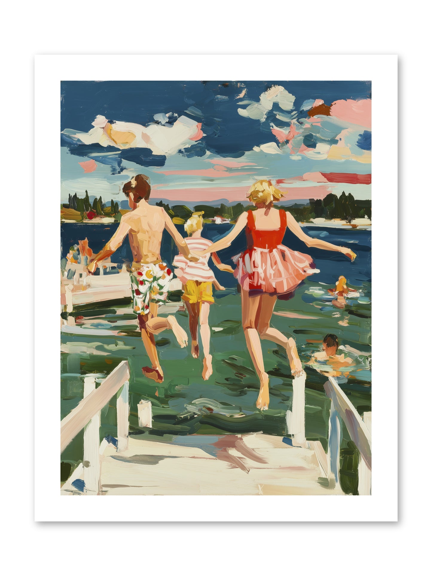 Lake Legends -- Loose Canvas Print 12x16