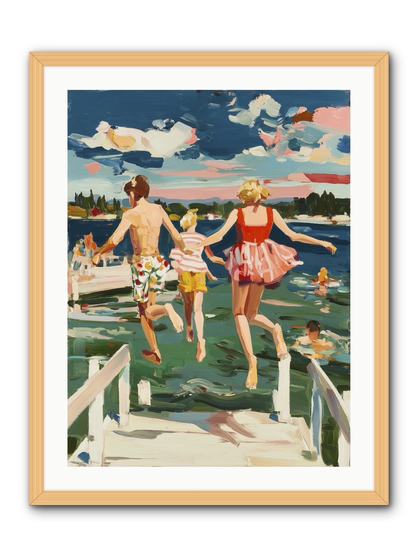 Lake Legends -- Framed Print - Natural 24x32