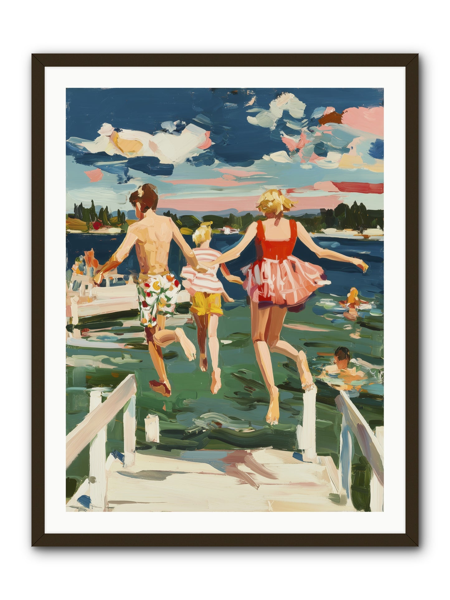 Lake Legends -- Framed Print - Black 30x40