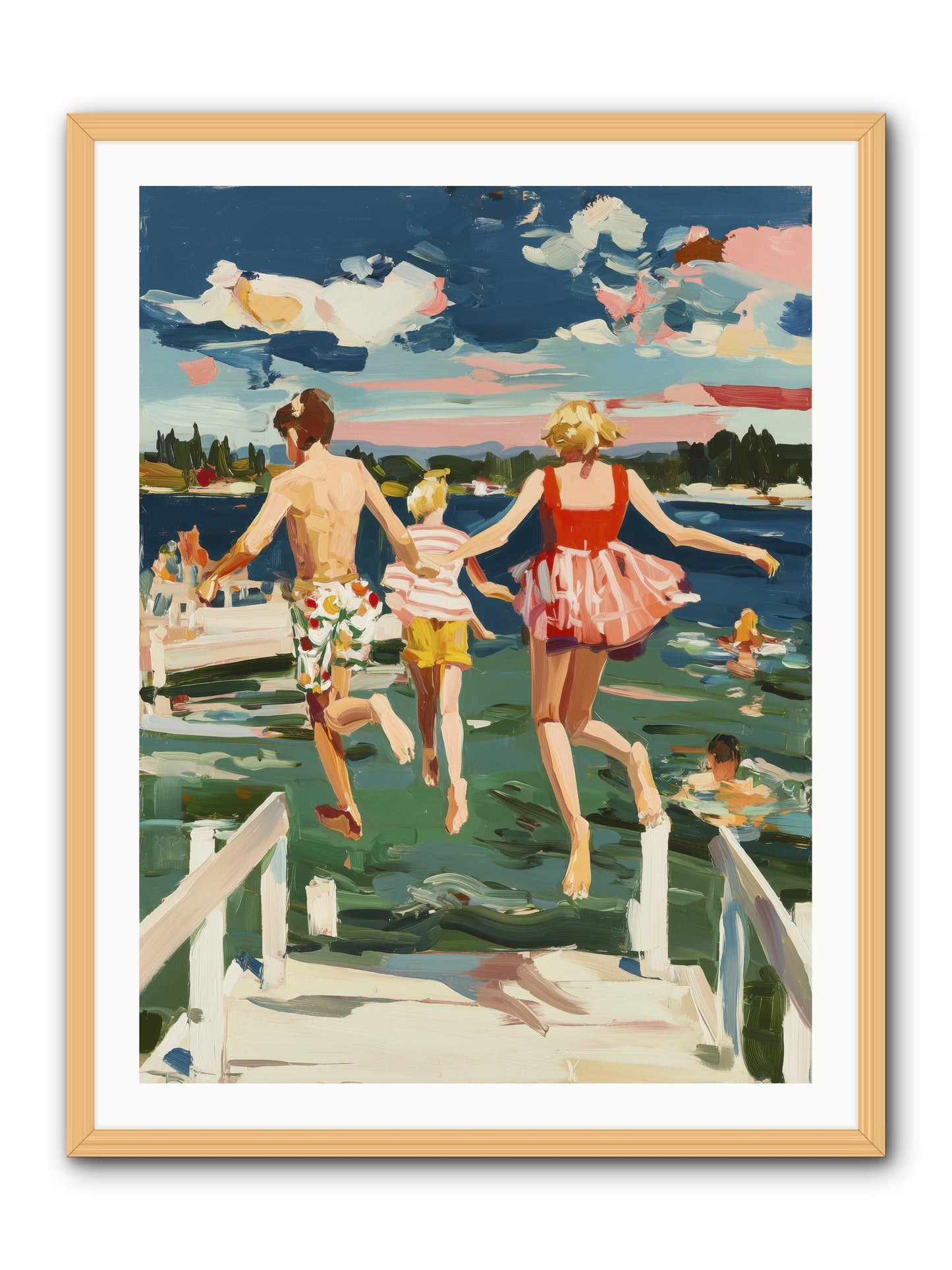 Lake Legends -- Framed Print - Natural 30x40