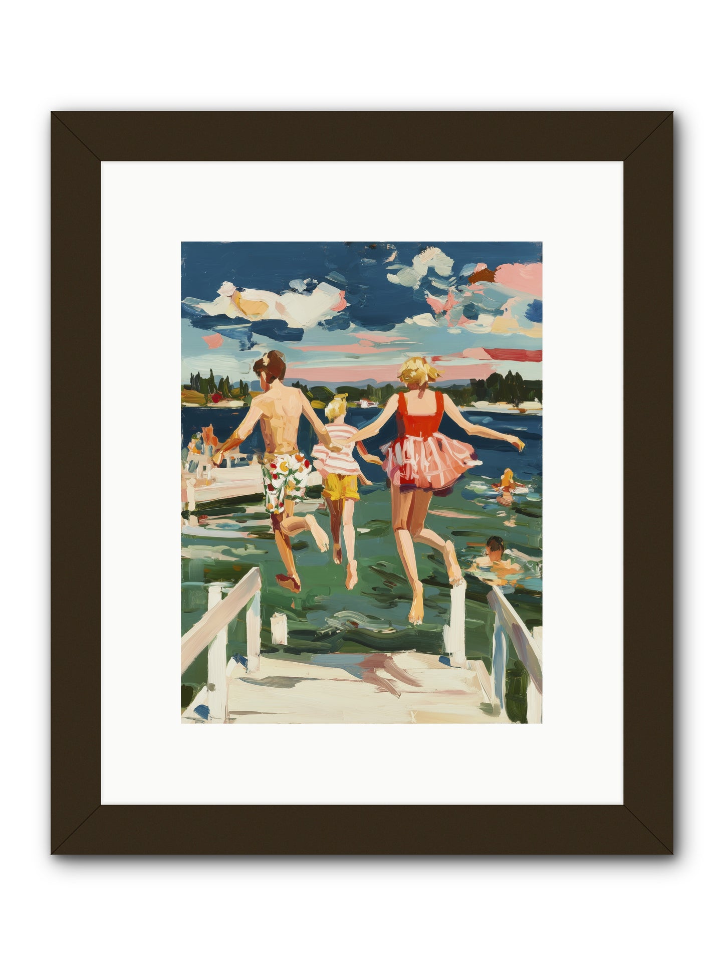 Lake Legends -- Framed Print - Black 9x12