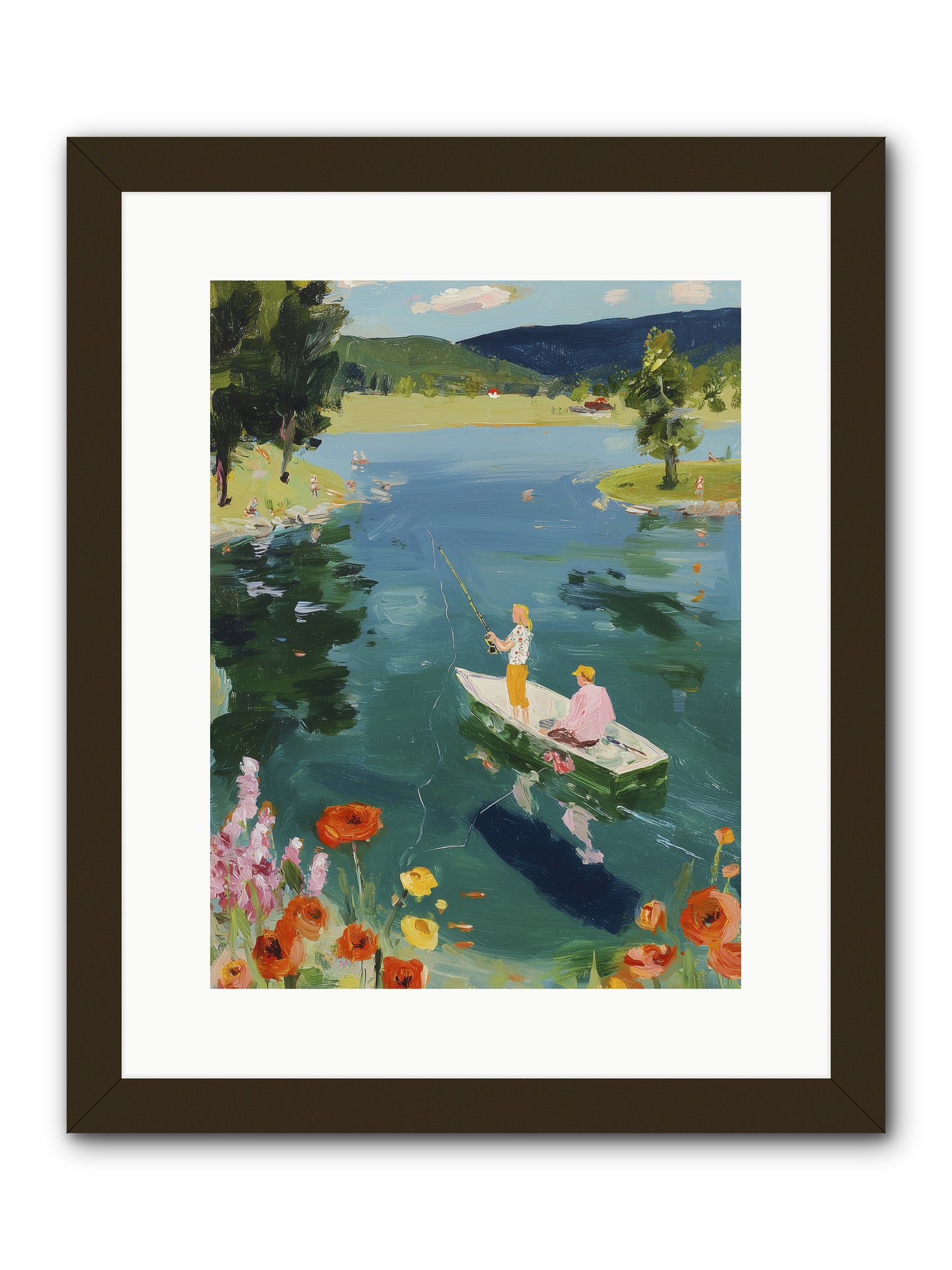 Lake Life Legacy -- Framed Print - Black 12x16