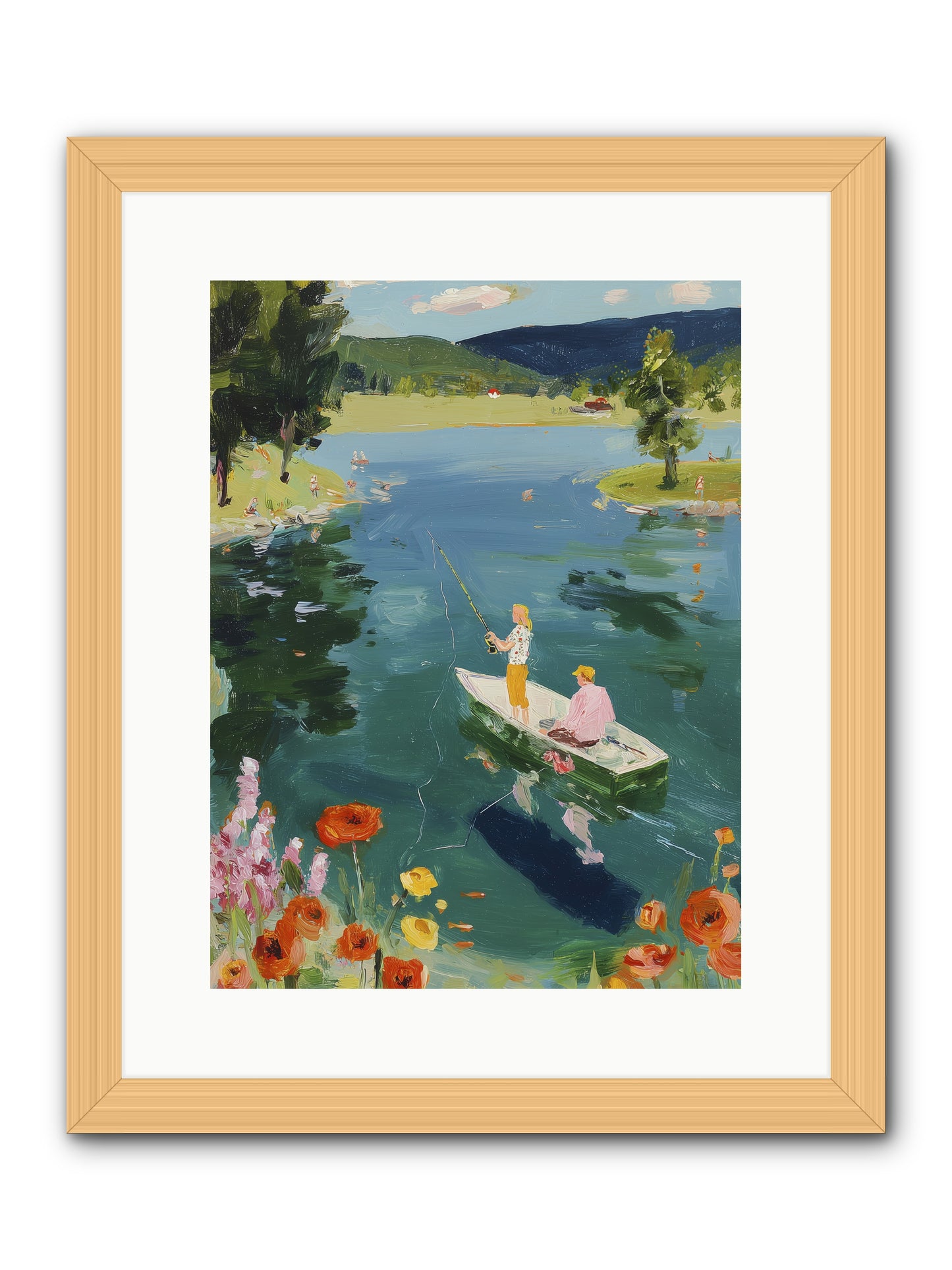 Lake Life Legacy -- Framed Print - Natural 12x16