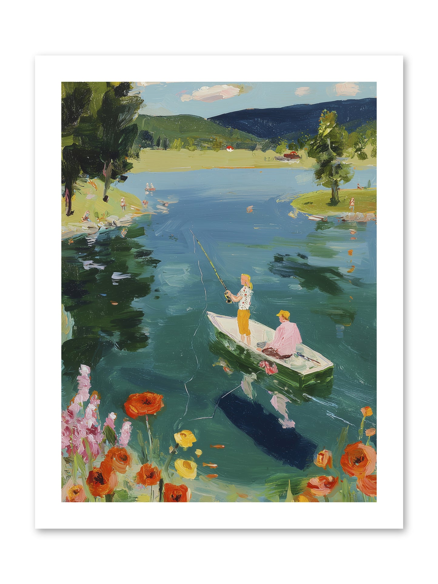 Lake Life Legacy -- Loose Canvas Print 12x16