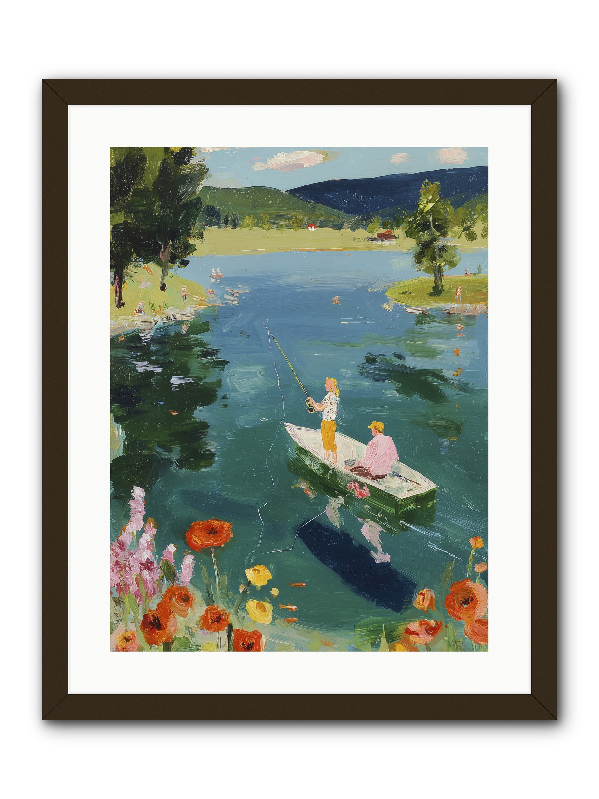 Lake Life Legacy -- Framed Print - Black 18x24