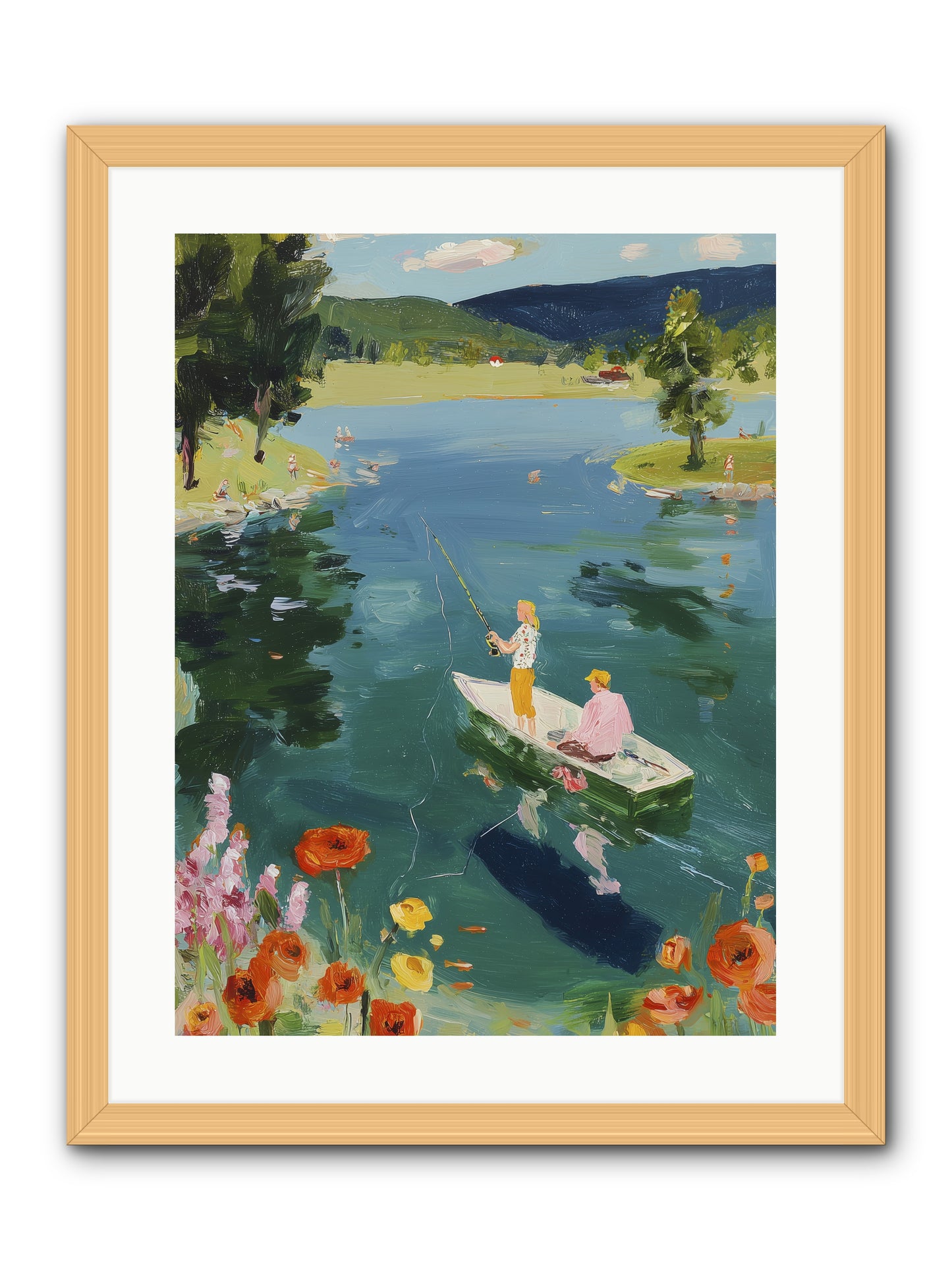 Lake Life Legacy -- Framed Print - Natural 18x24