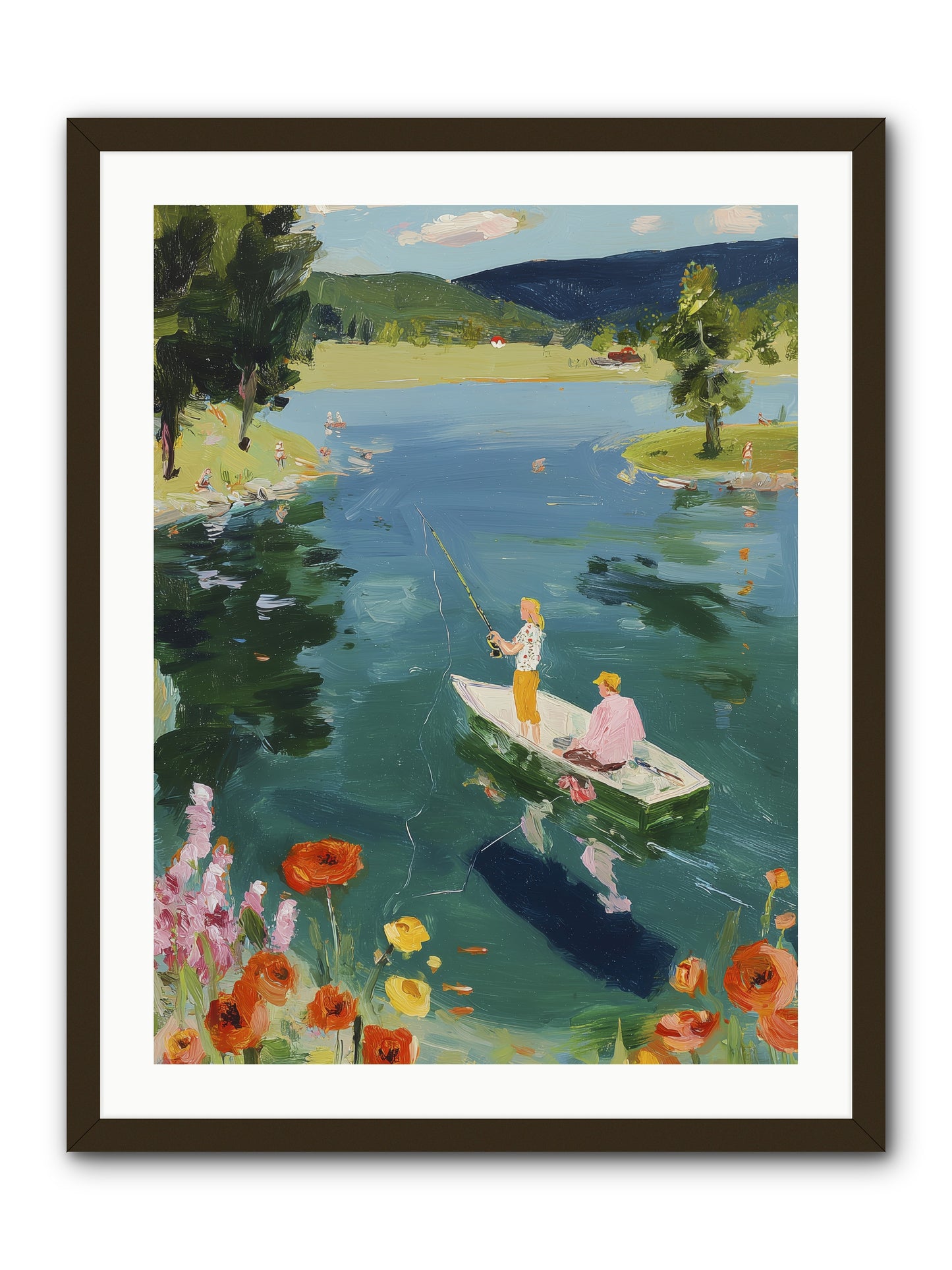 Lake Life Legacy -- Framed Print - Black 24x32