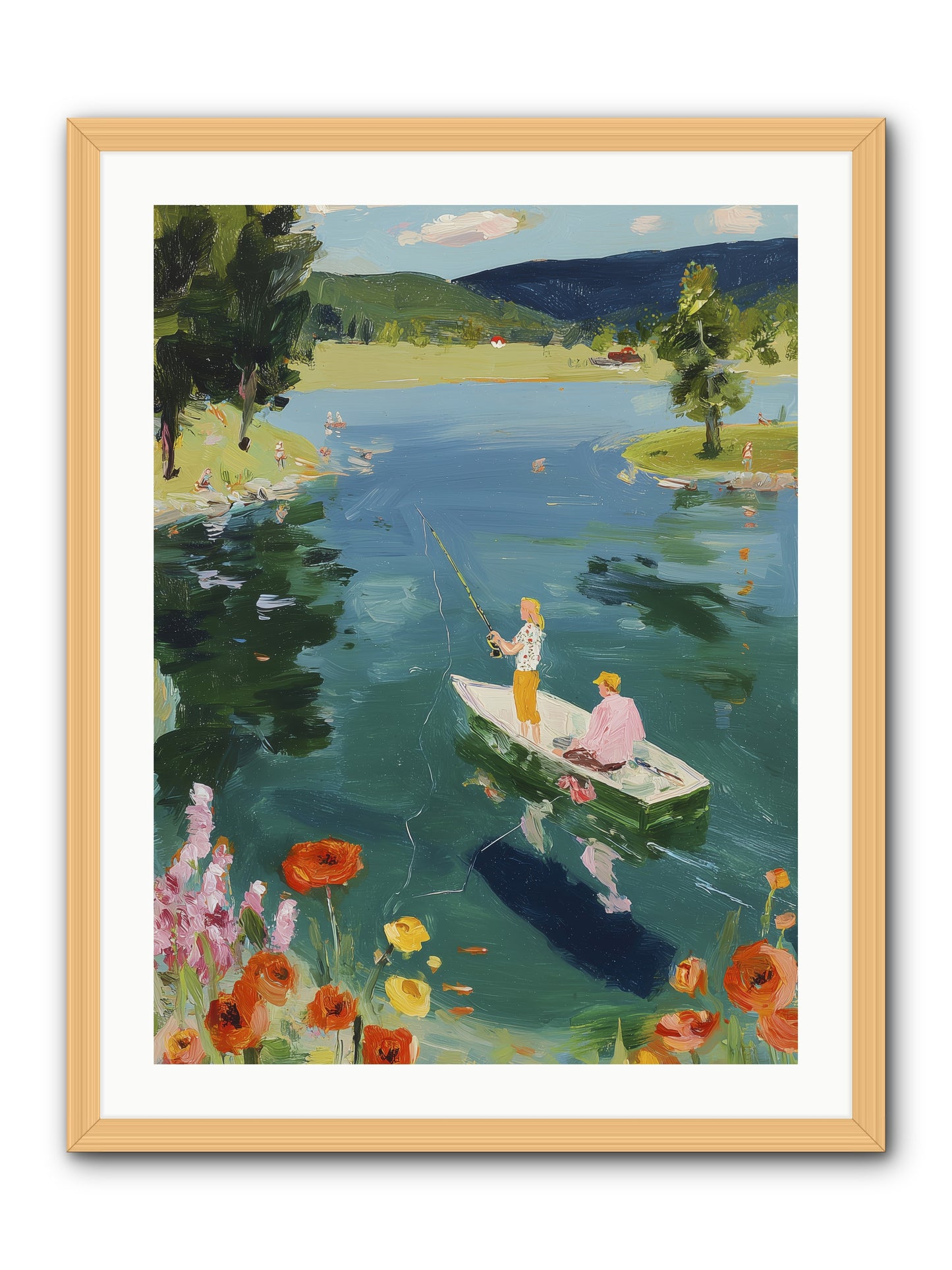 Lake Life Legacy -- Framed Print - Natural 24x32