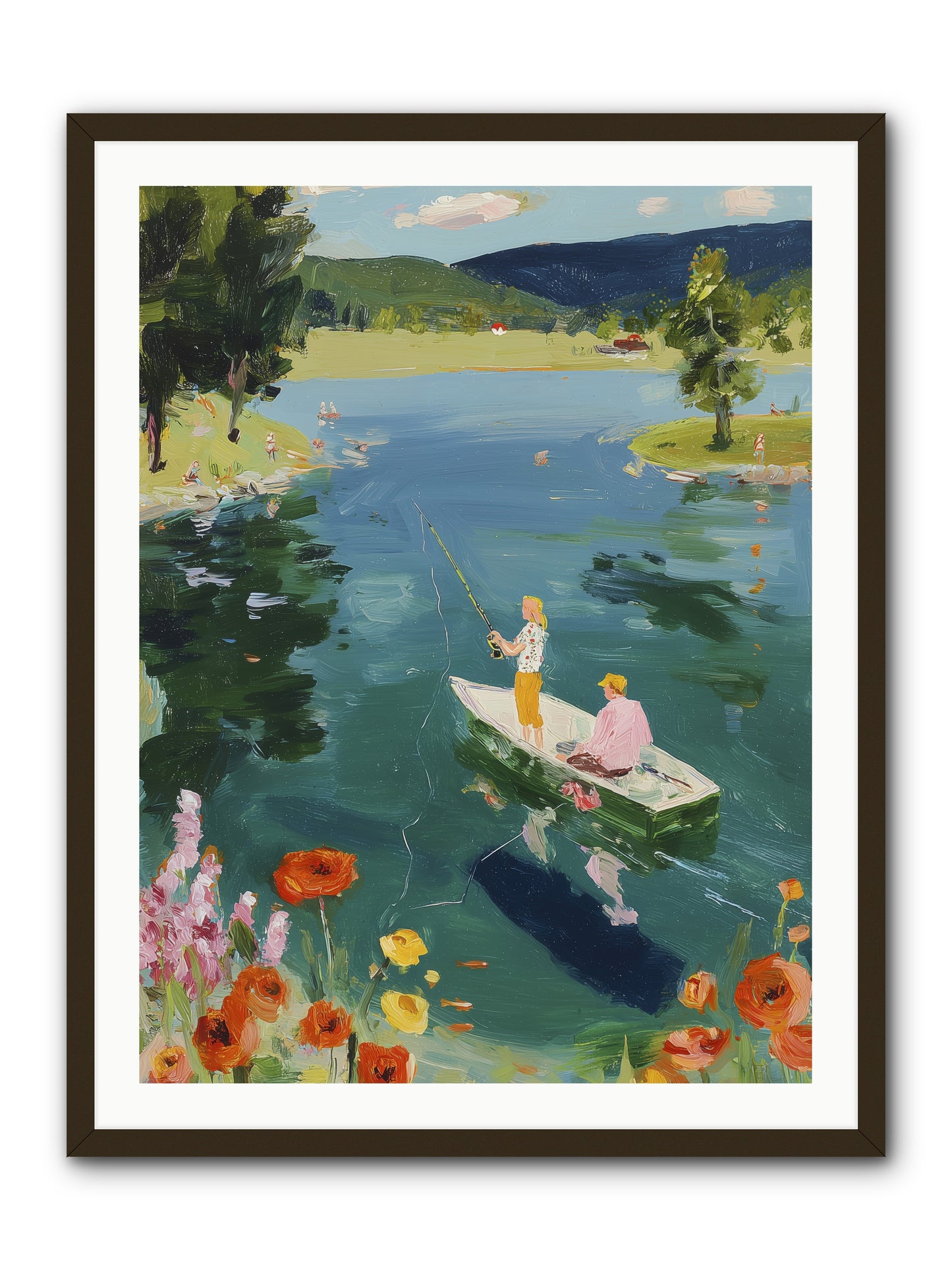 Lake Life Legacy -- Framed Print - Black 30x40