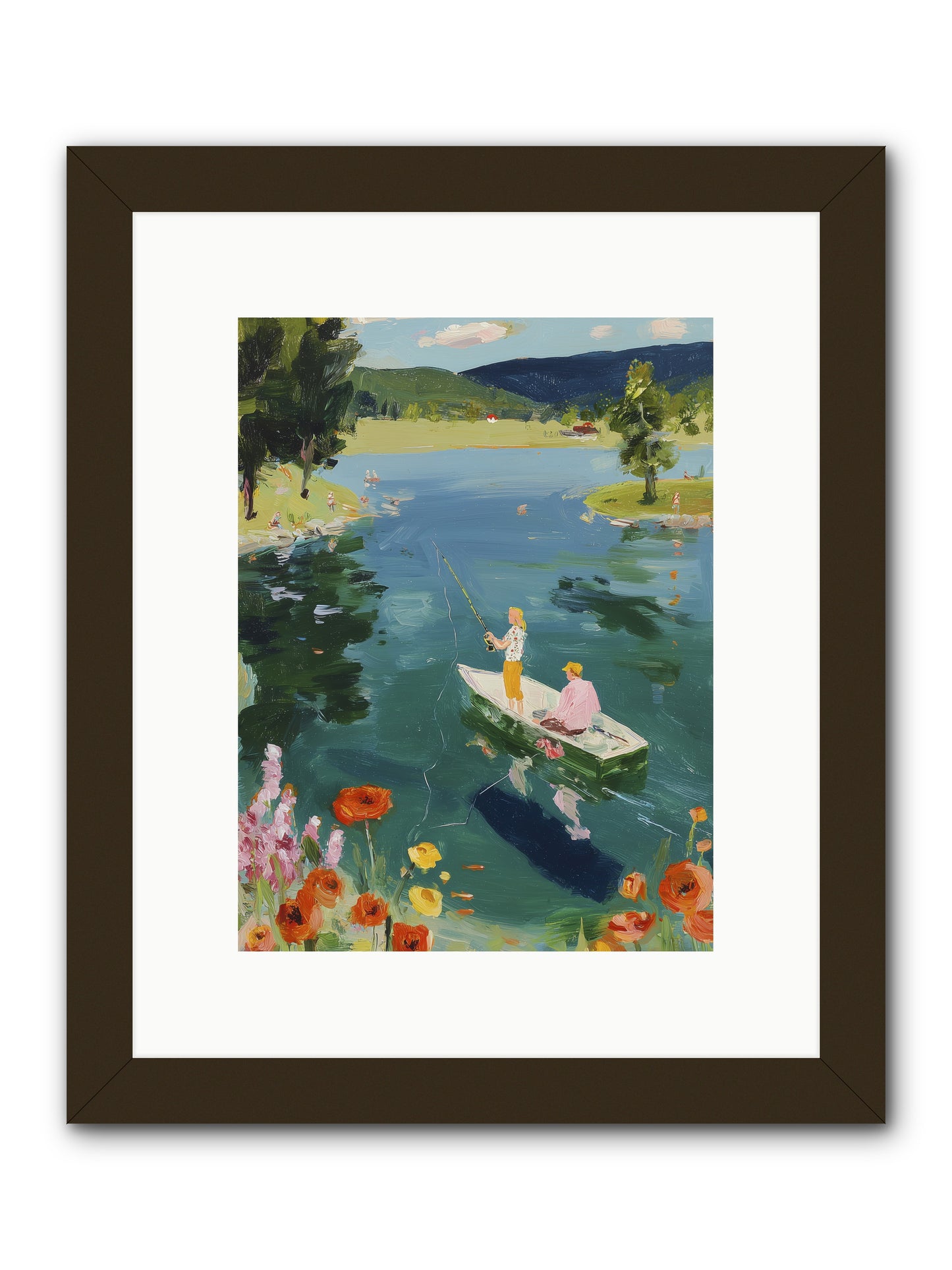Lake Life Legacy -- Framed Print - Black 9x12