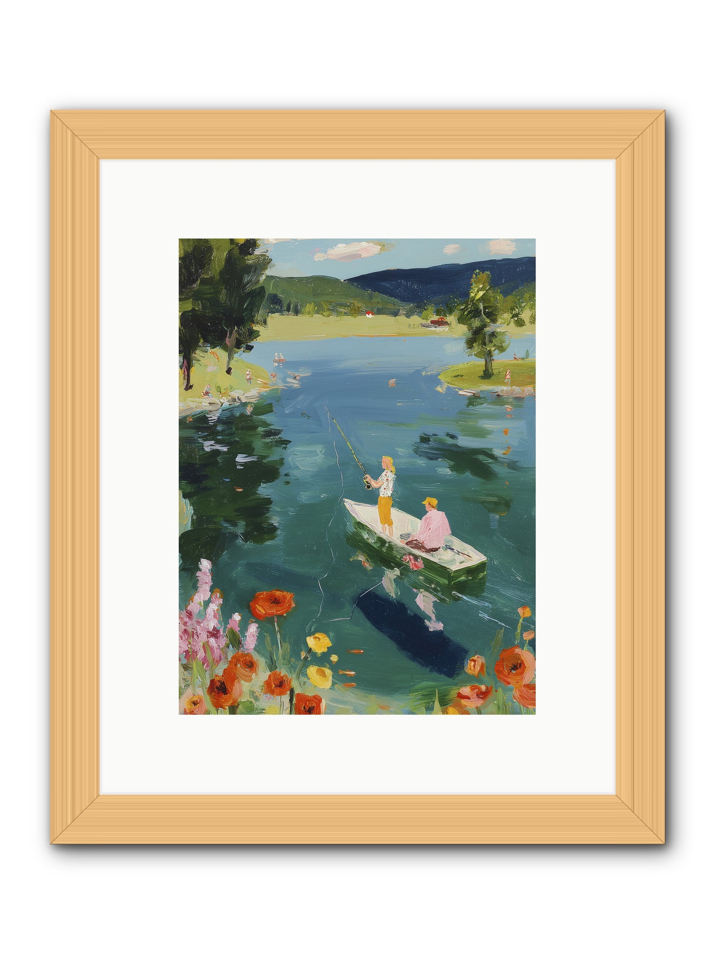 Lake Life Legacy -- Framed Print - Natural 9x12