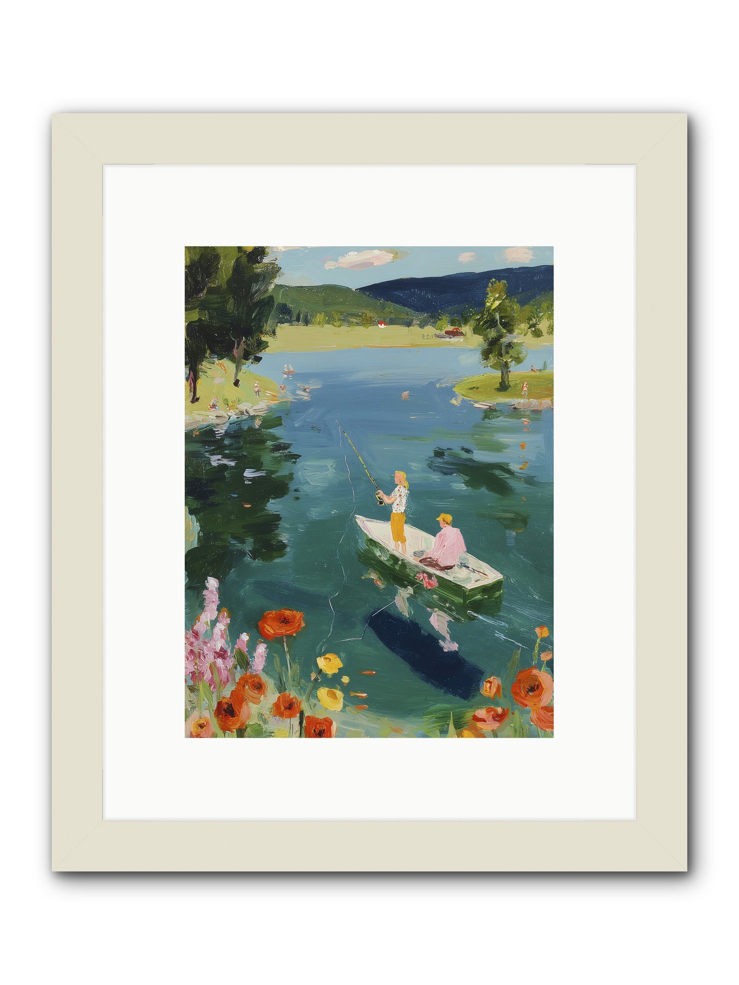 Lake Life Legacy -- Framed Print - White 9x12