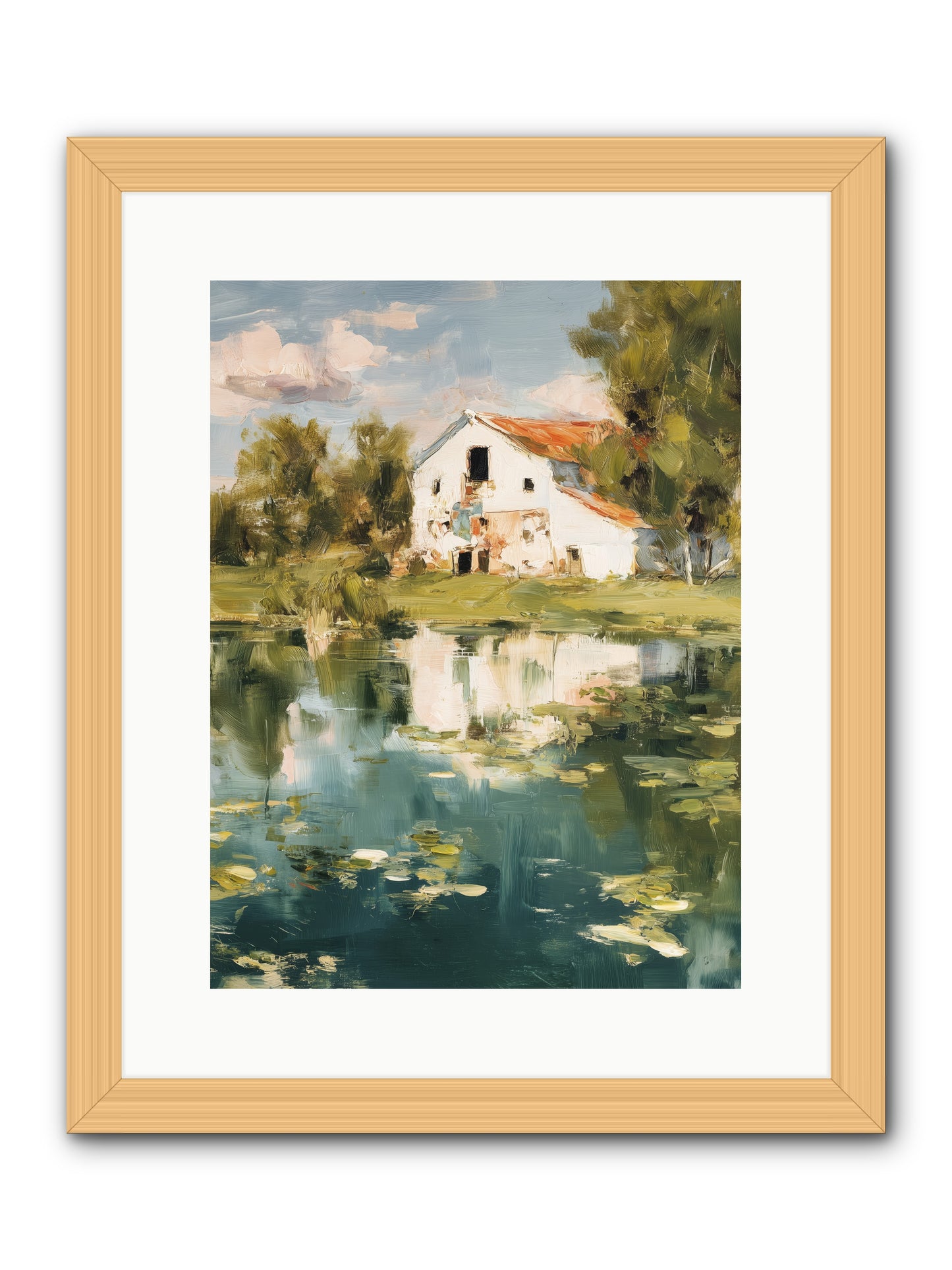 Lake's Portrait  -- Framed Print - Natural 12x16