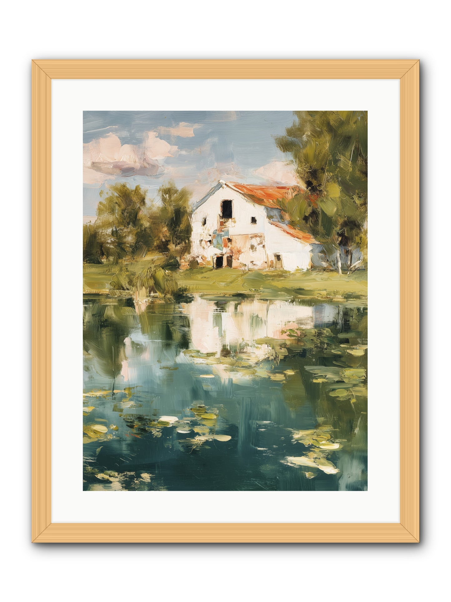 Lake's Portrait  -- Framed Print - Natural 18x24