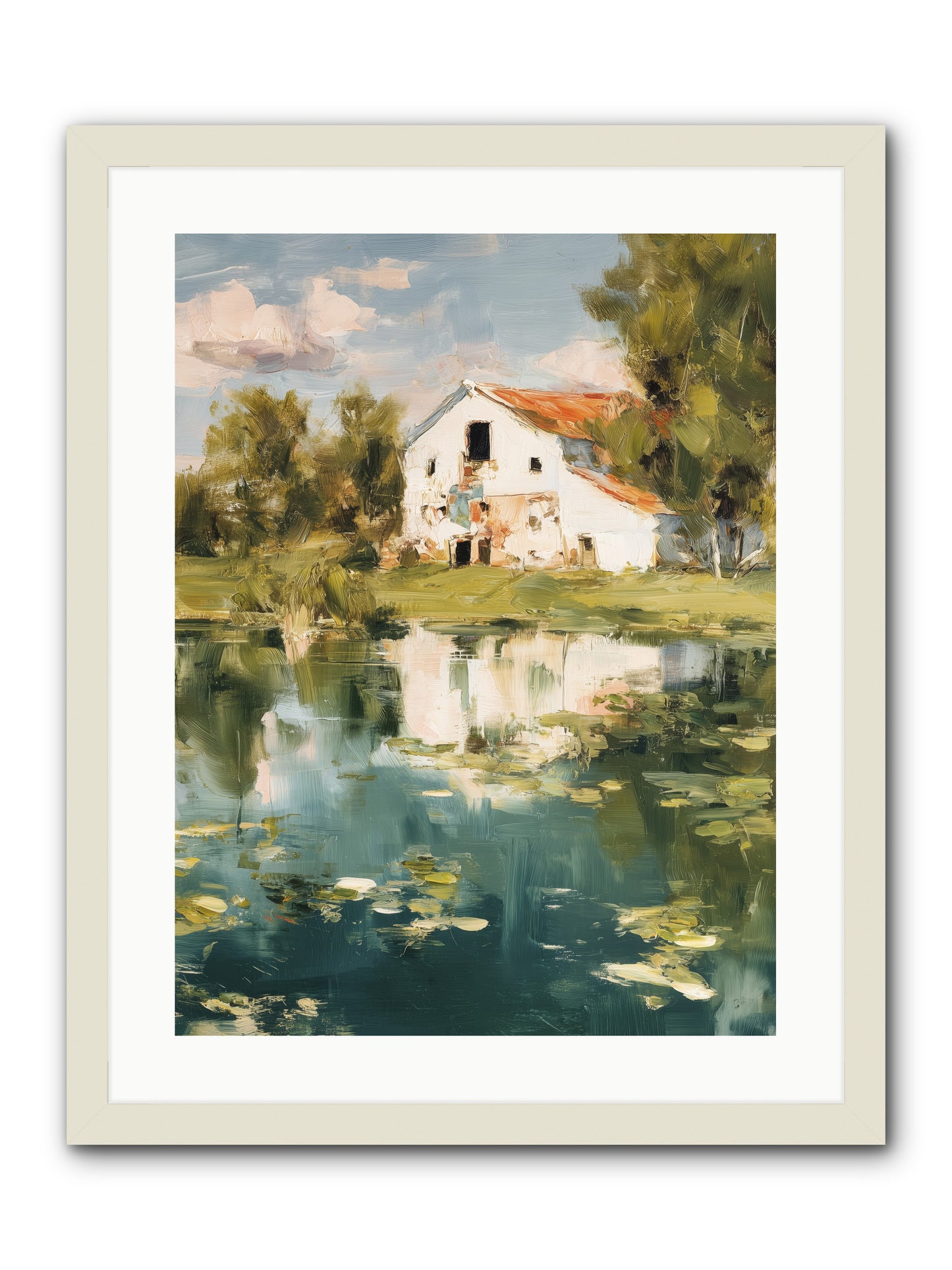 Lake's Portrait  -- Framed Print - White 18x24