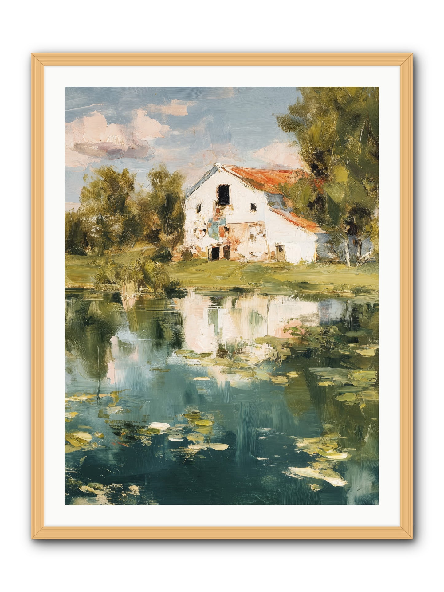 Lake's Portrait  -- Framed Print - Natural 30x40