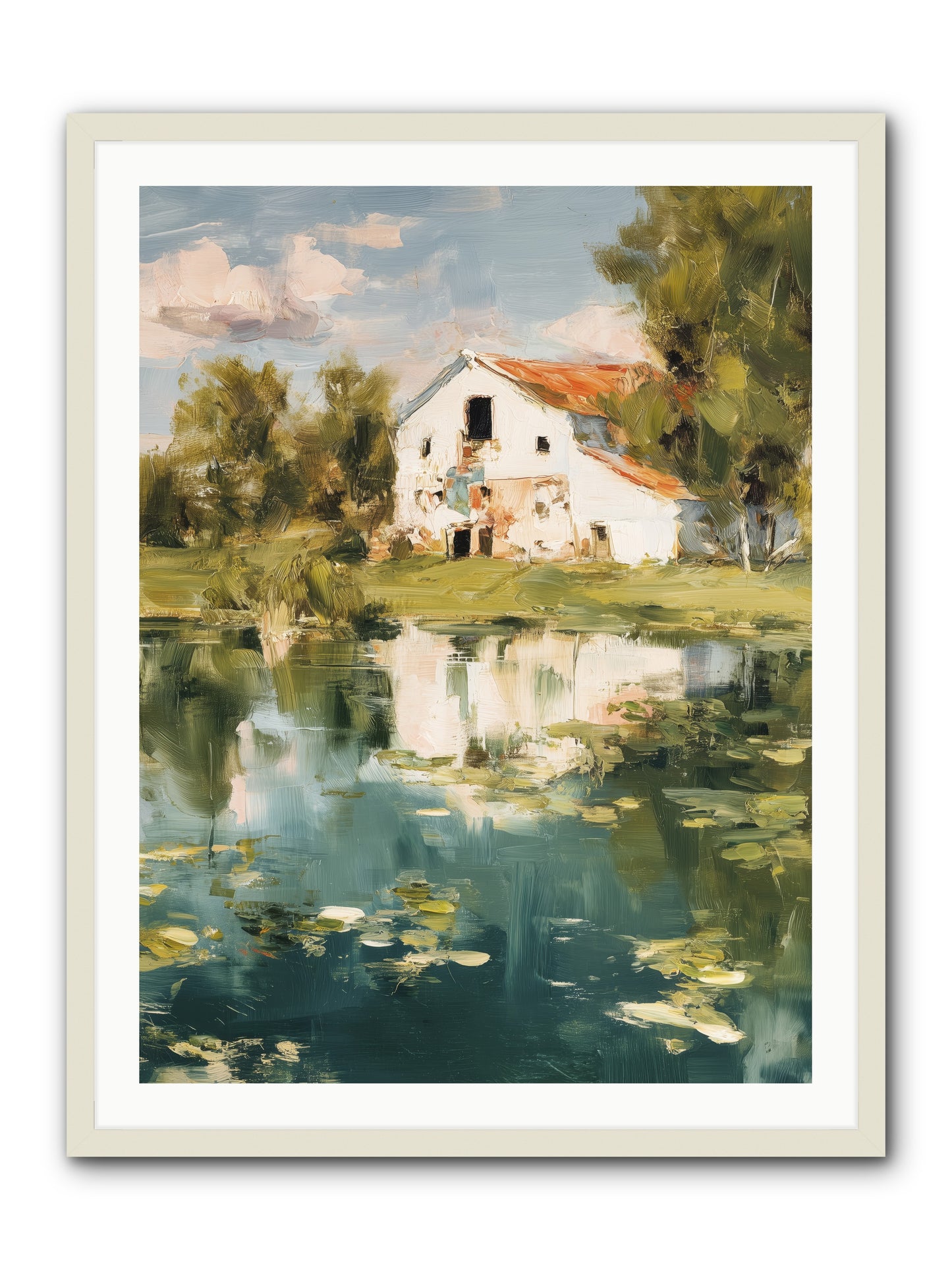 Lake's Portrait  -- Framed Print - White 30x40