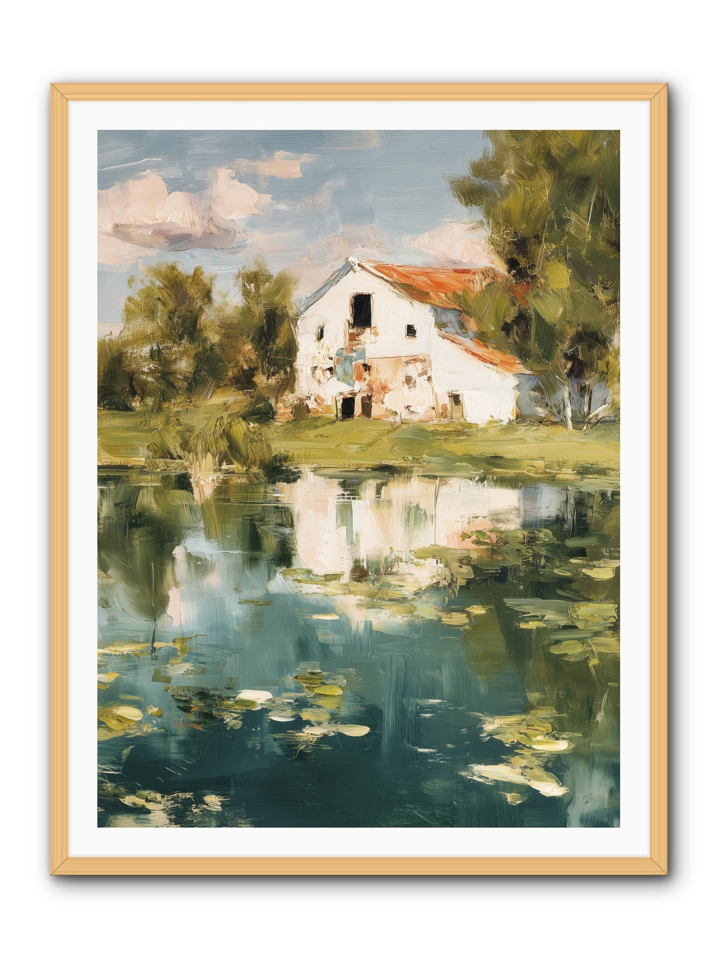 Lake's Portrait  -- Framed Print - Natural 36x48