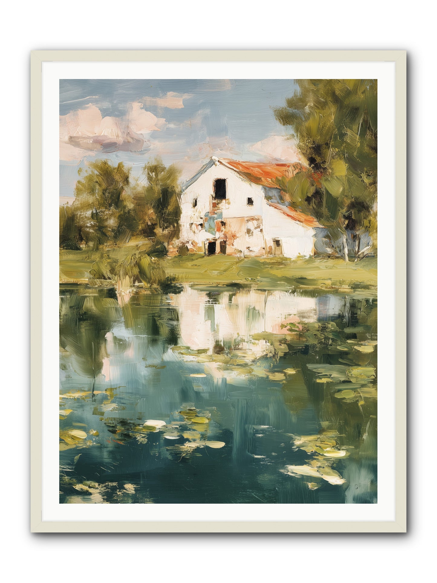 Lake's Portrait  -- Framed Print - White 36x48